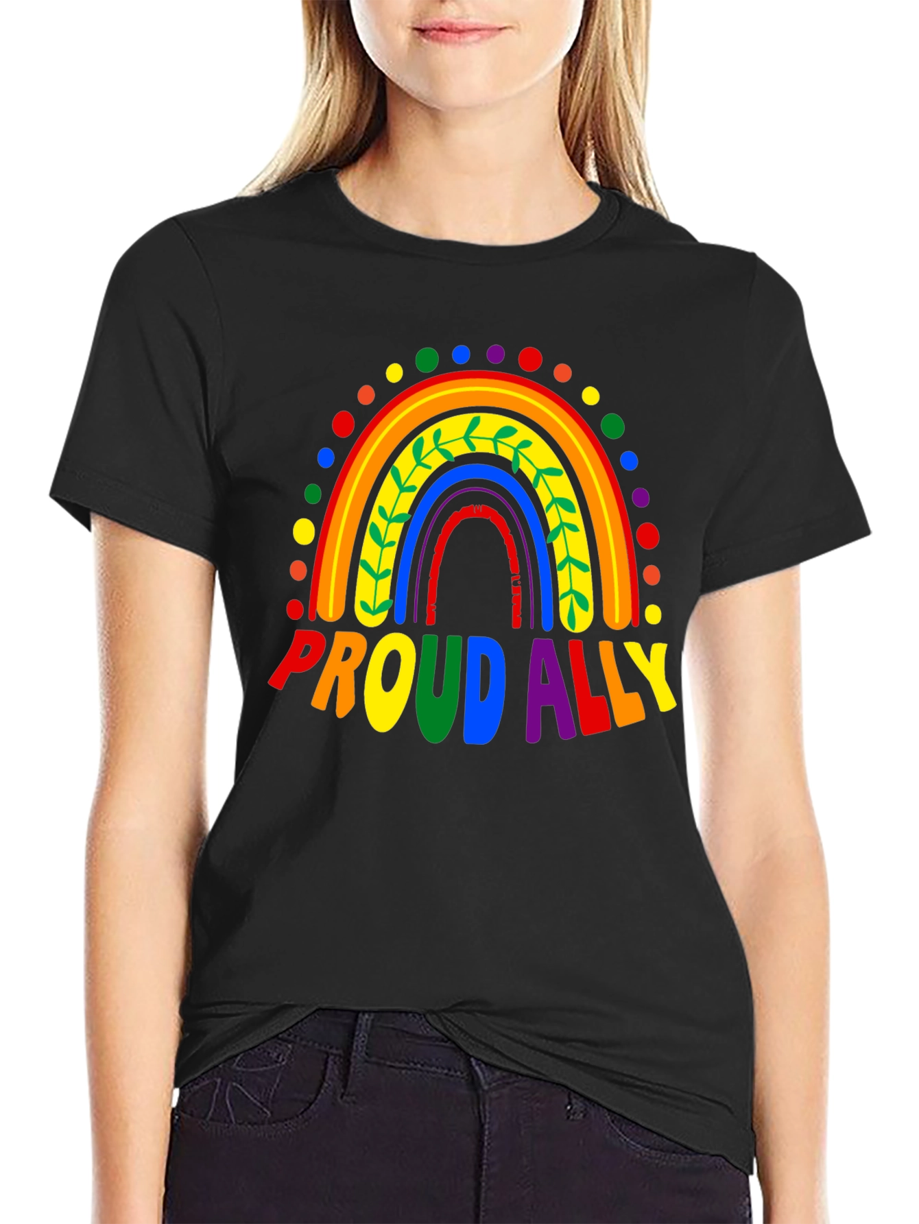 Proud Ally Rainbow LGBTQ+ Pride T-Shirt