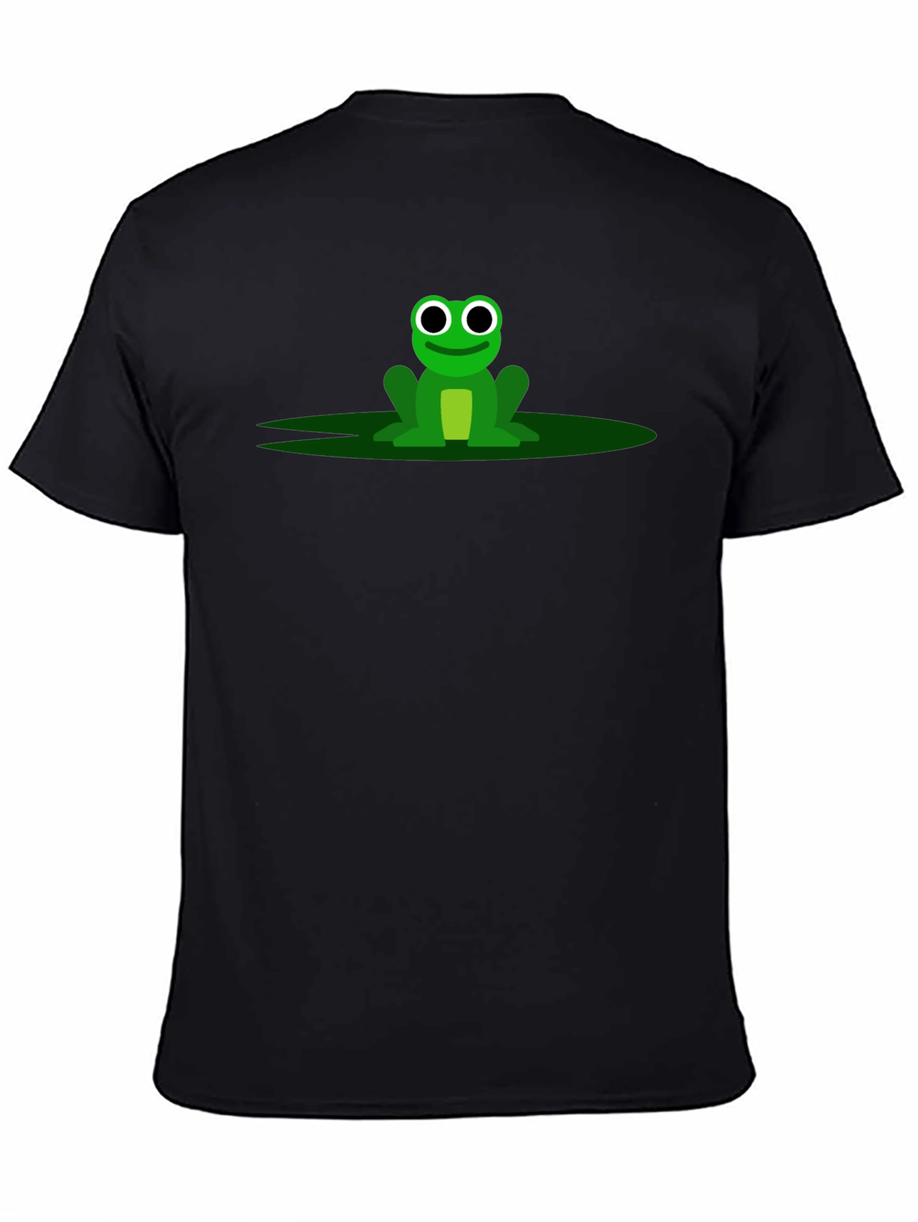 Frog Graphic Tee - Black Cotton T-Shirt
