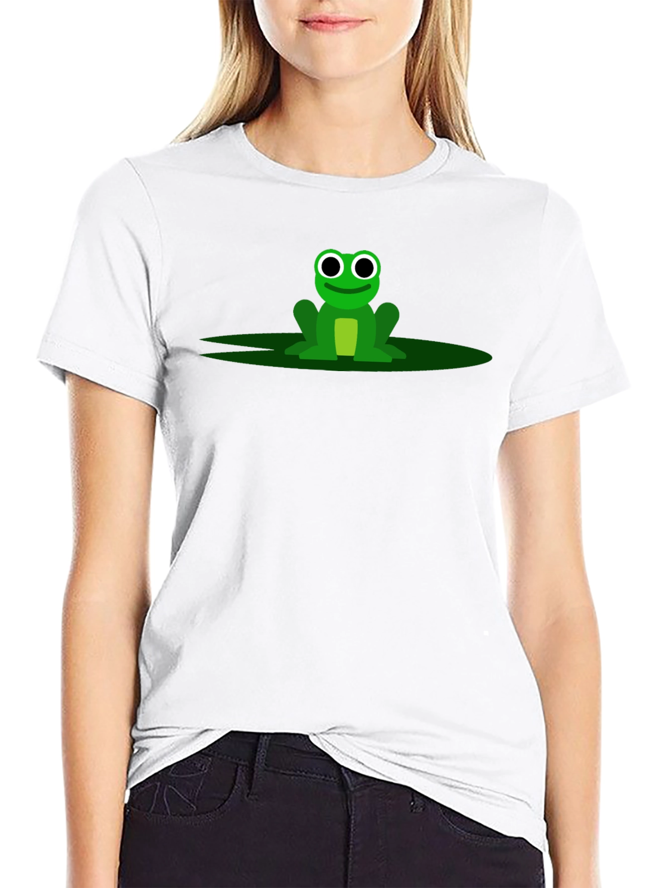 Frog Graphic Tee - Black Cotton T-Shirt