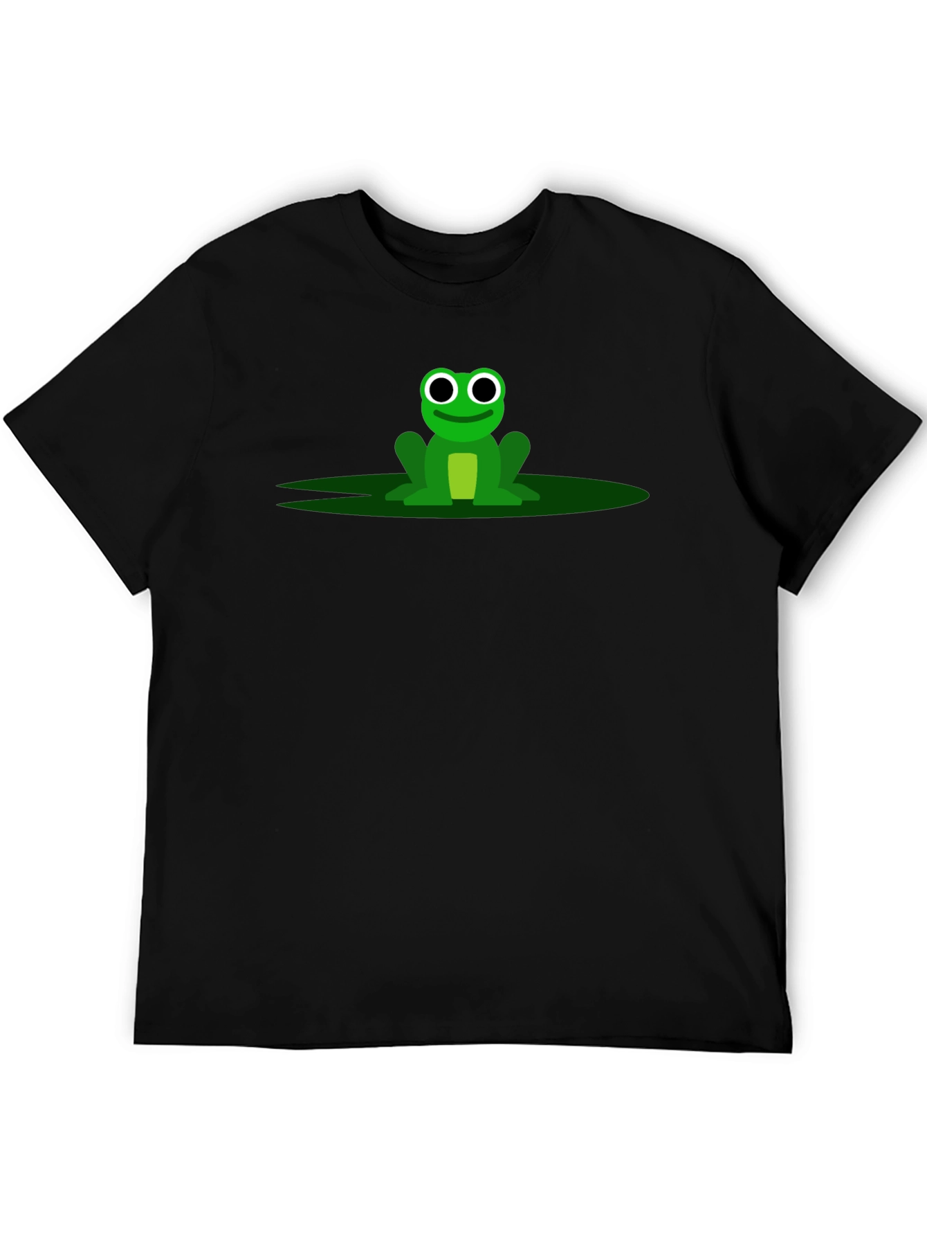 Frog Graphic Tee - Black Cotton T-Shirt