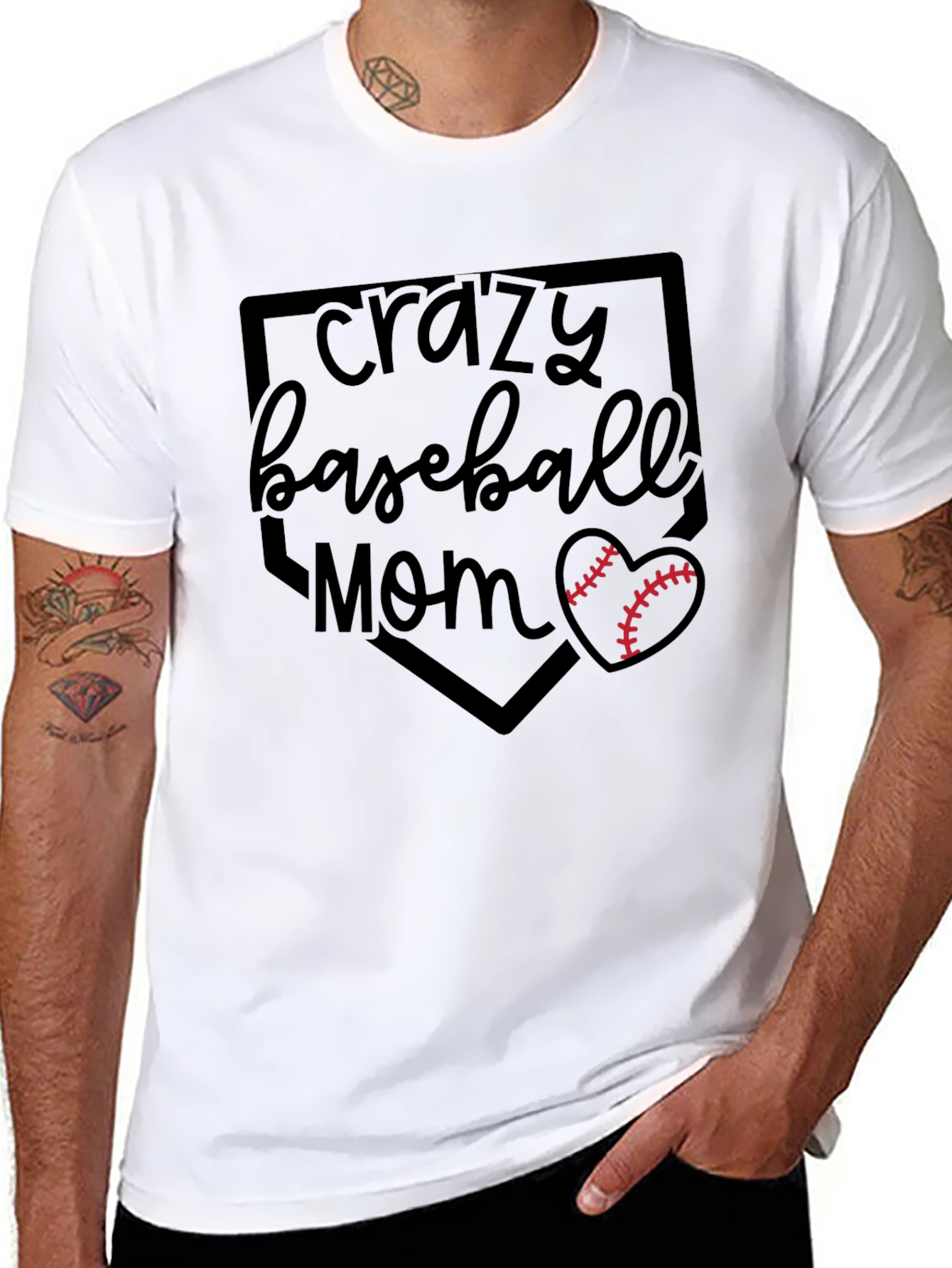 Crazy Baseball Mom T-Shirt