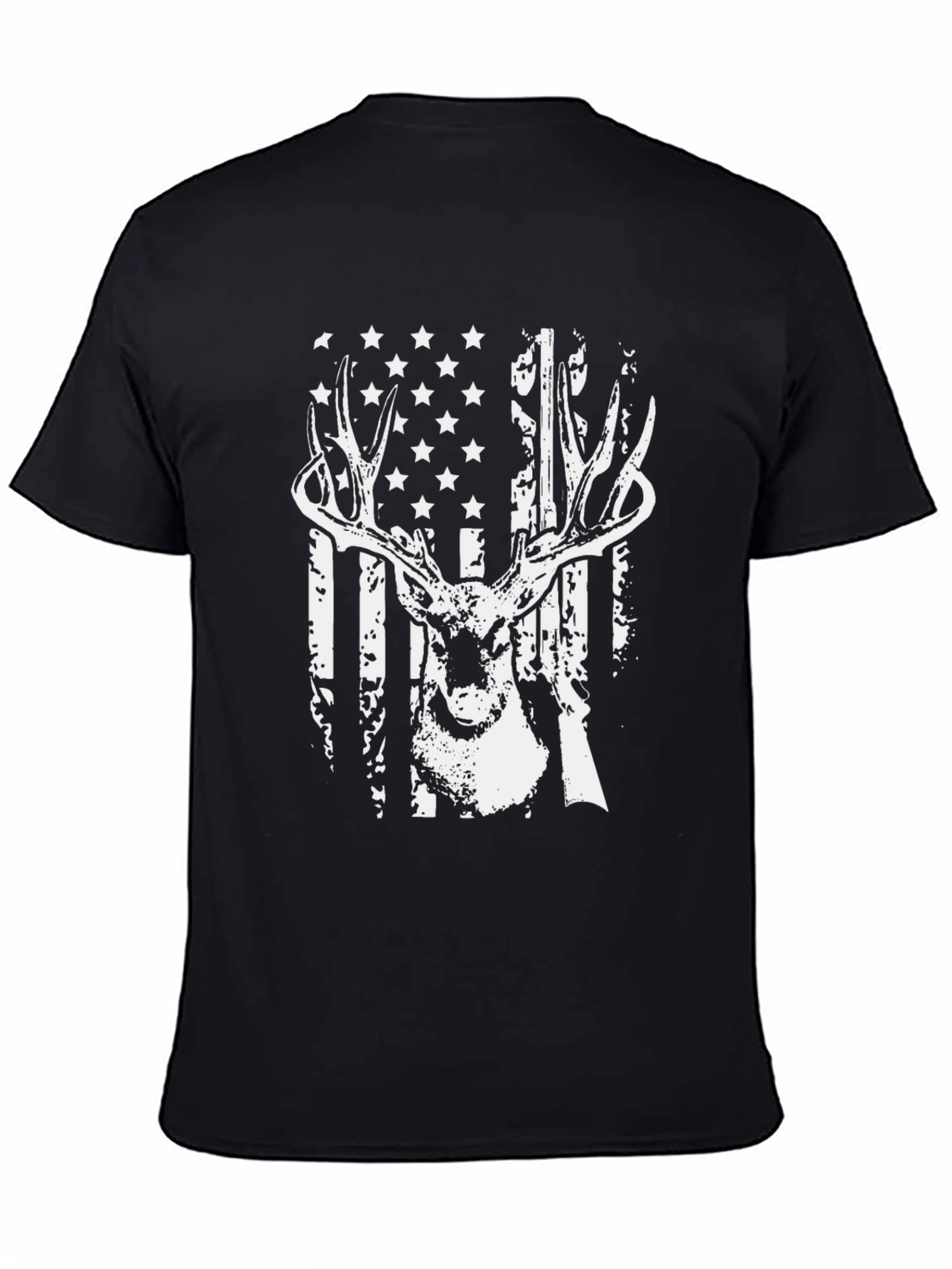 American Flag Deer Hunter T-Shirt