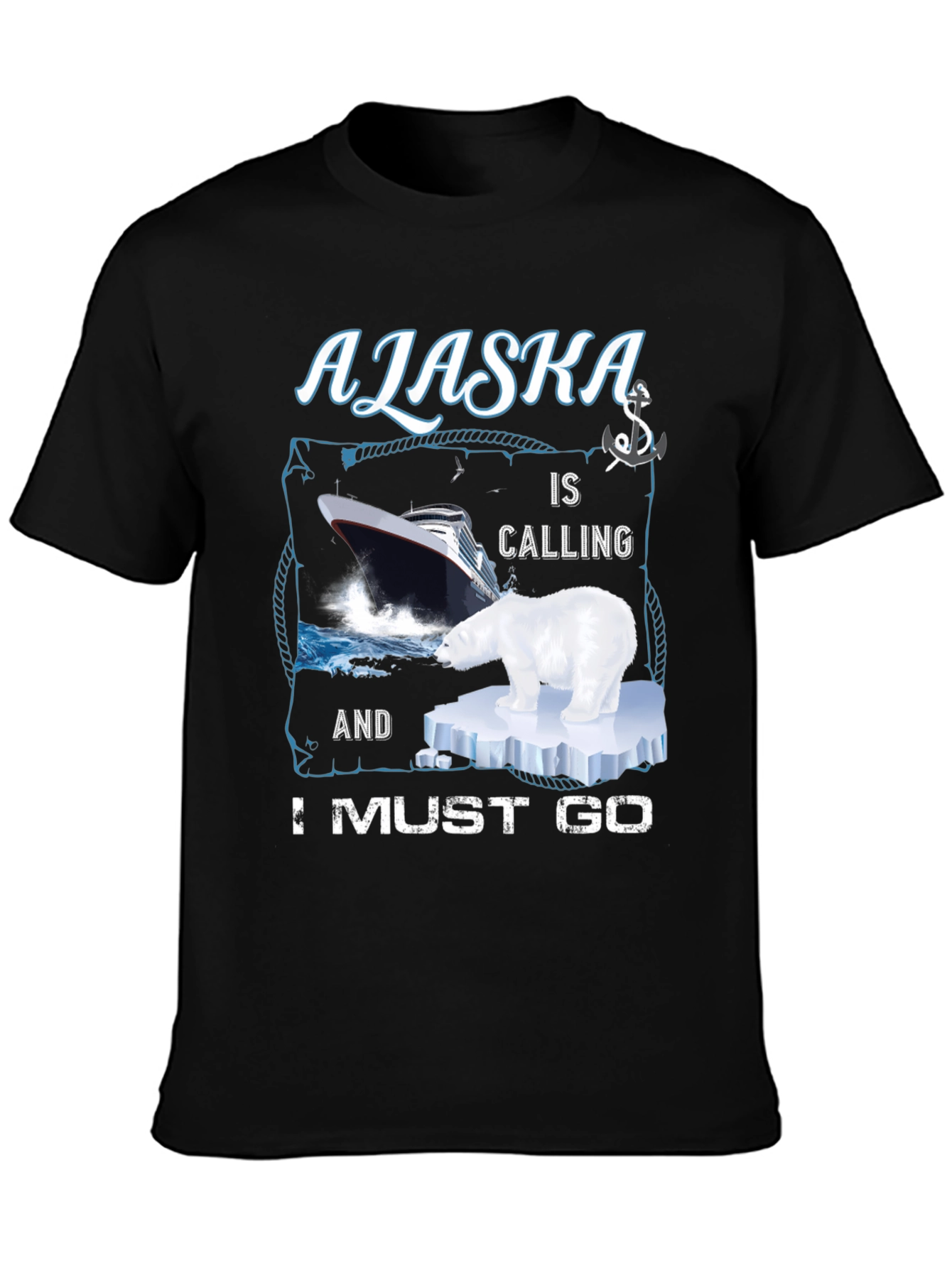 Alaska Cruise T-Shirt - Polar Bear Design