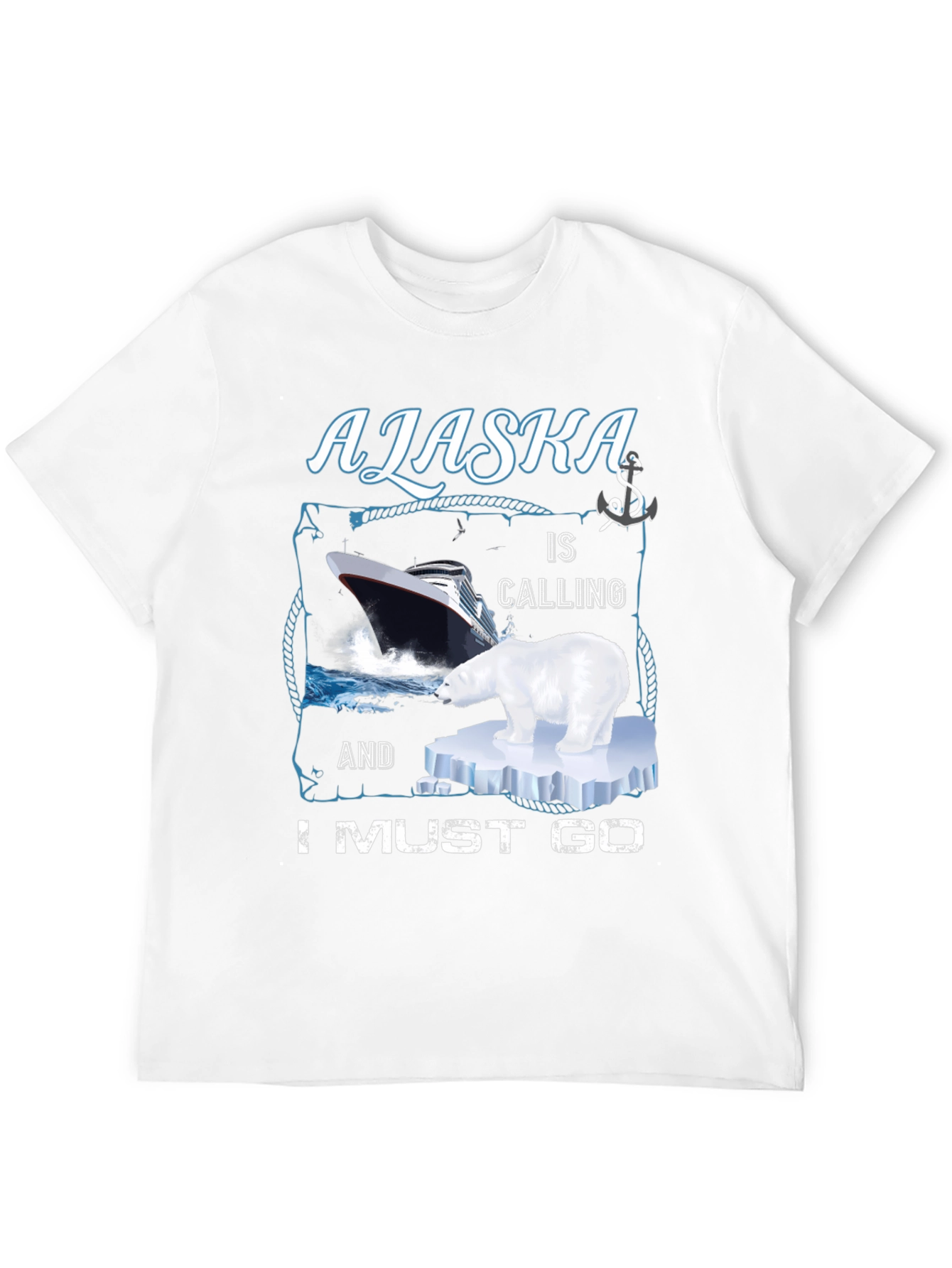 Alaska Cruise T-Shirt - Polar Bear Design