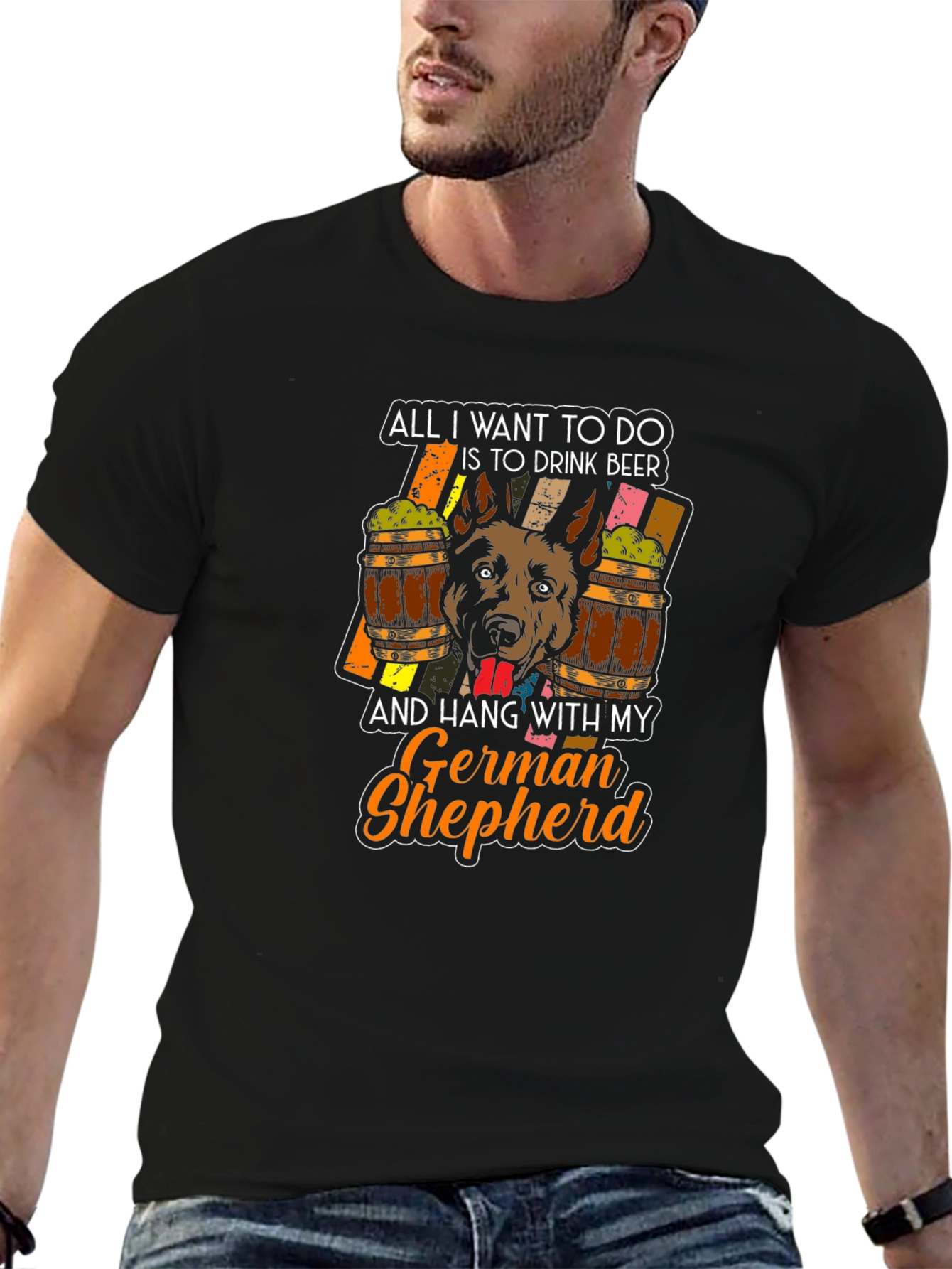 German Shepherd Beer Lover T-Shirt