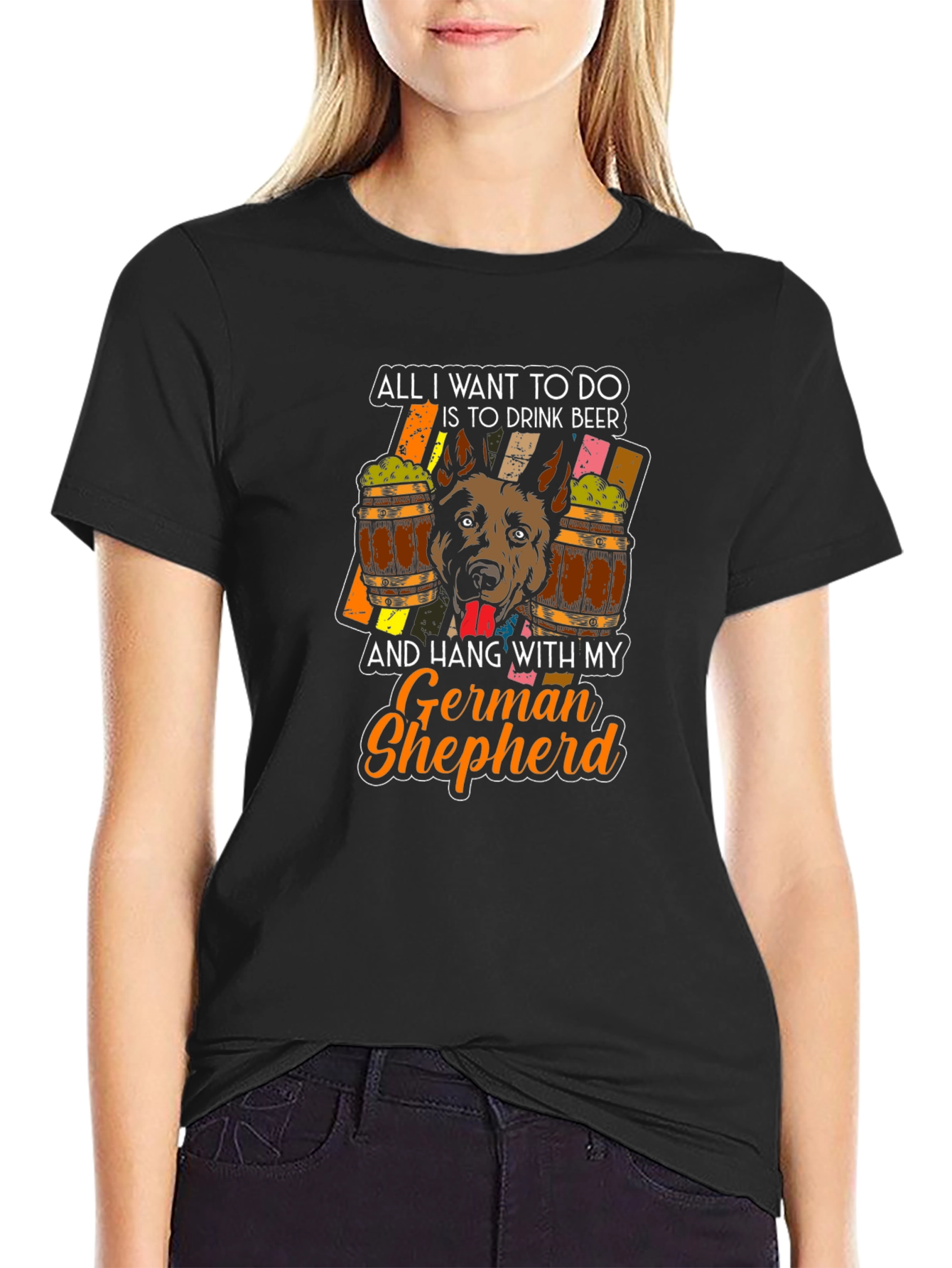 German Shepherd Beer Lover T-Shirt