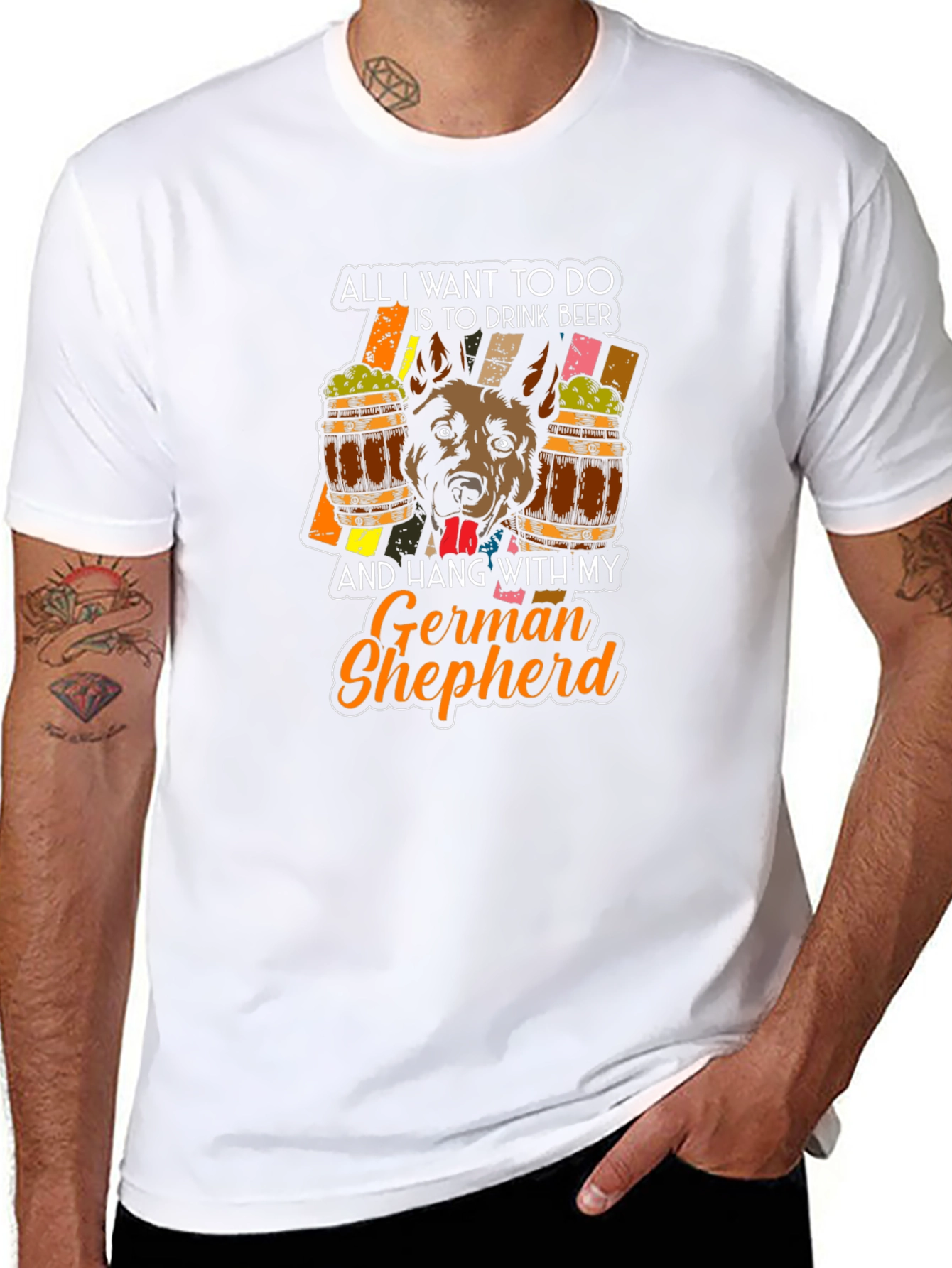 German Shepherd Beer Lover T-Shirt