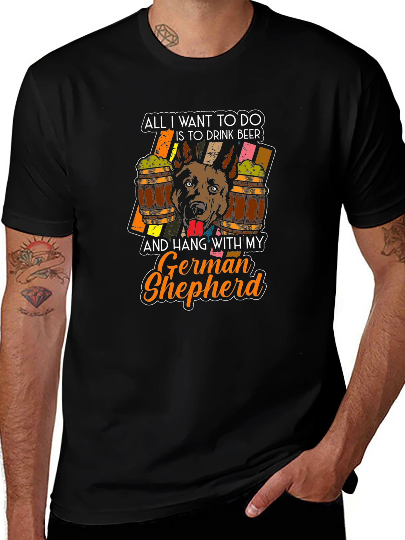 German Shepherd Beer Lover T-Shirt
