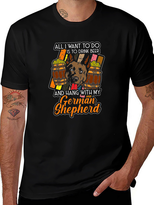 German Shepherd Beer Lover T-Shirt