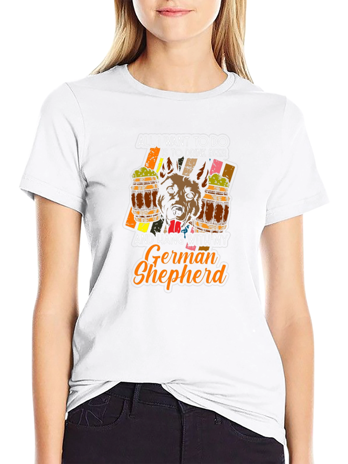 German Shepherd Beer Lover T-Shirt