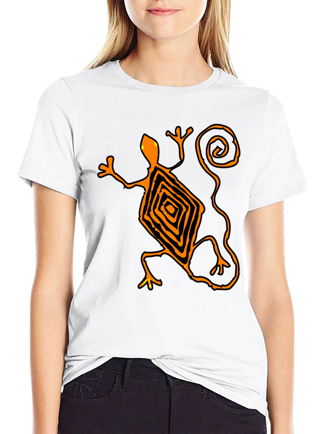 Lizard Graphic Tee - Mens Black T-Shirt