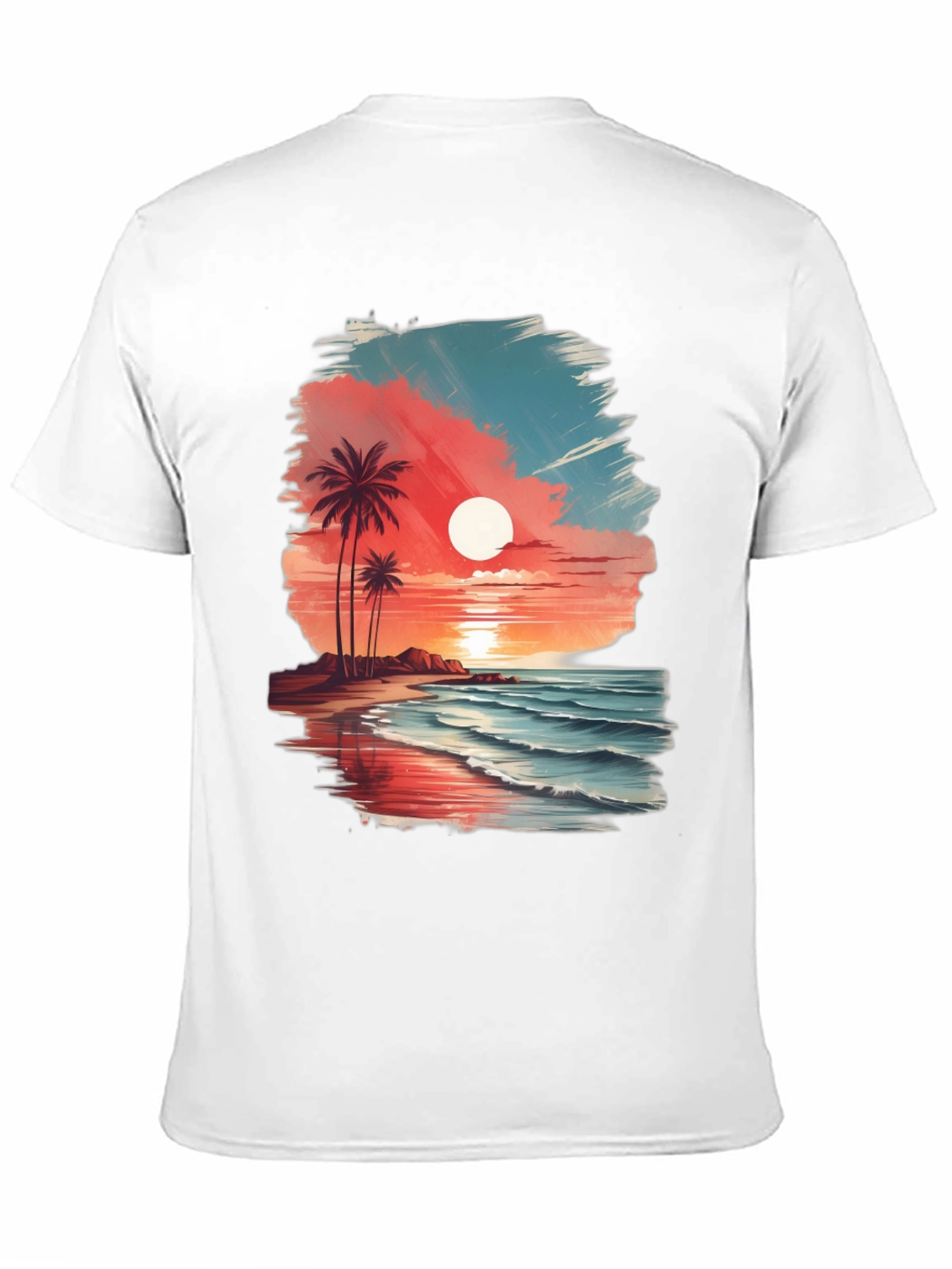 Tropical Sunset Graphic Tee - Island Vibes