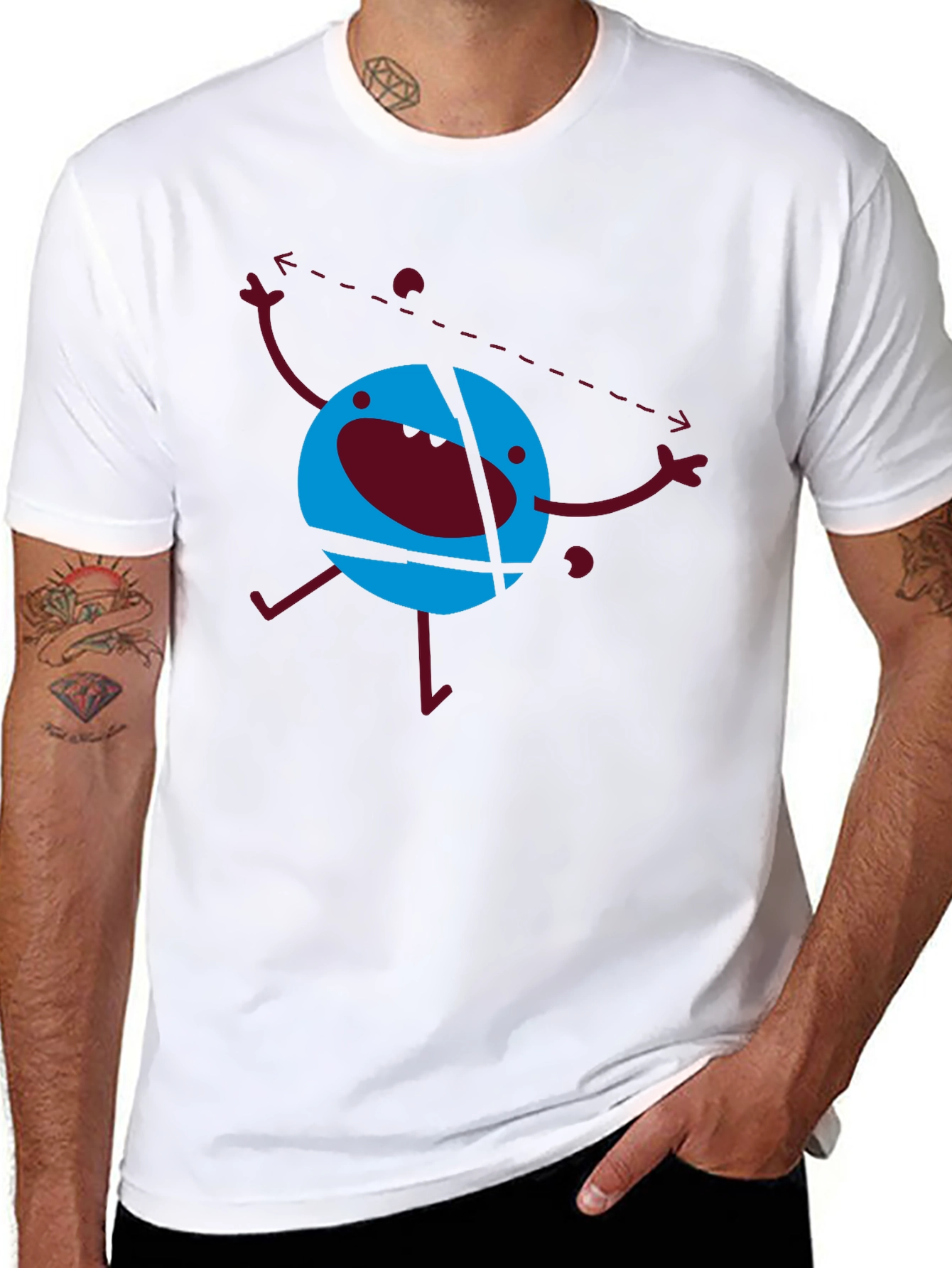 Abstract Graphic T-Shirt - Funky Design