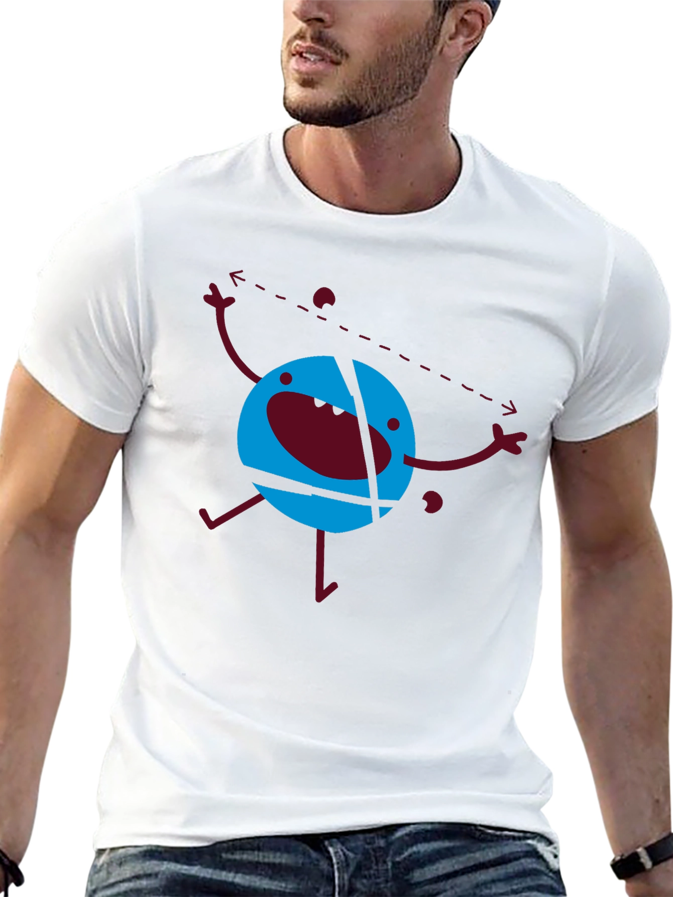 Abstract Graphic T-Shirt - Funky Design