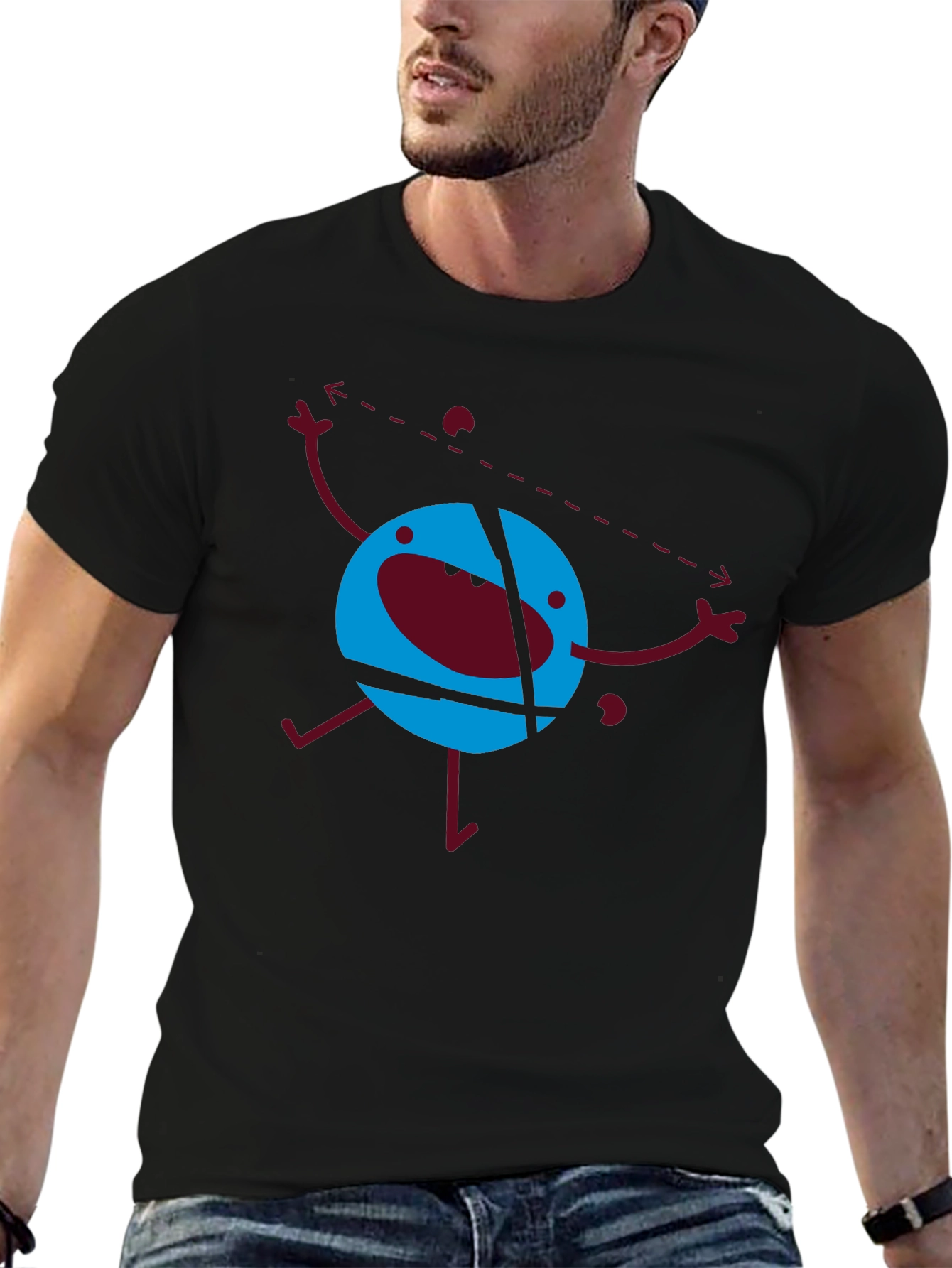 Abstract Graphic T-Shirt - Funky Design