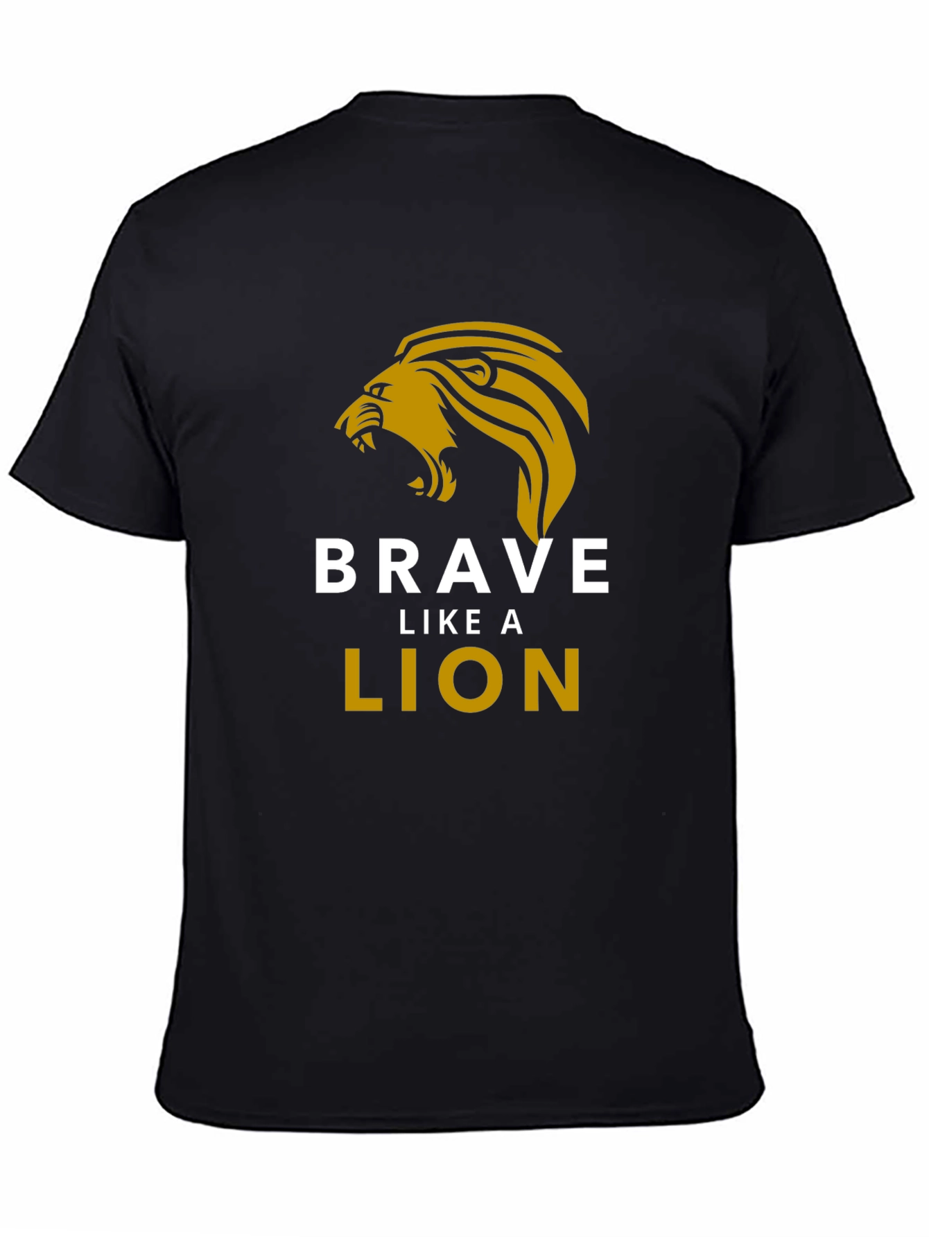 Brave Like a Lion Graphic Tee - Black