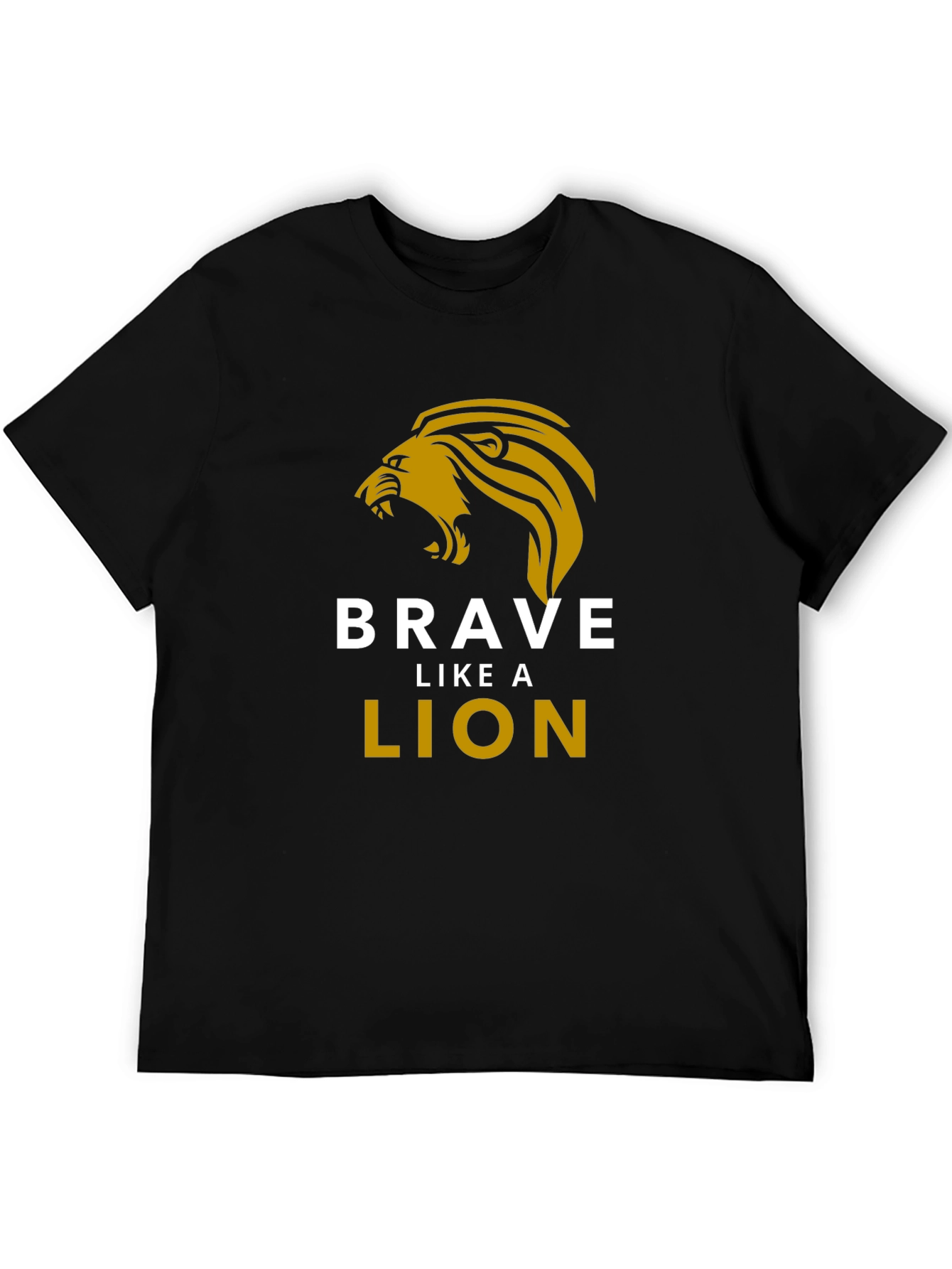 Brave Like a Lion Graphic Tee - Black