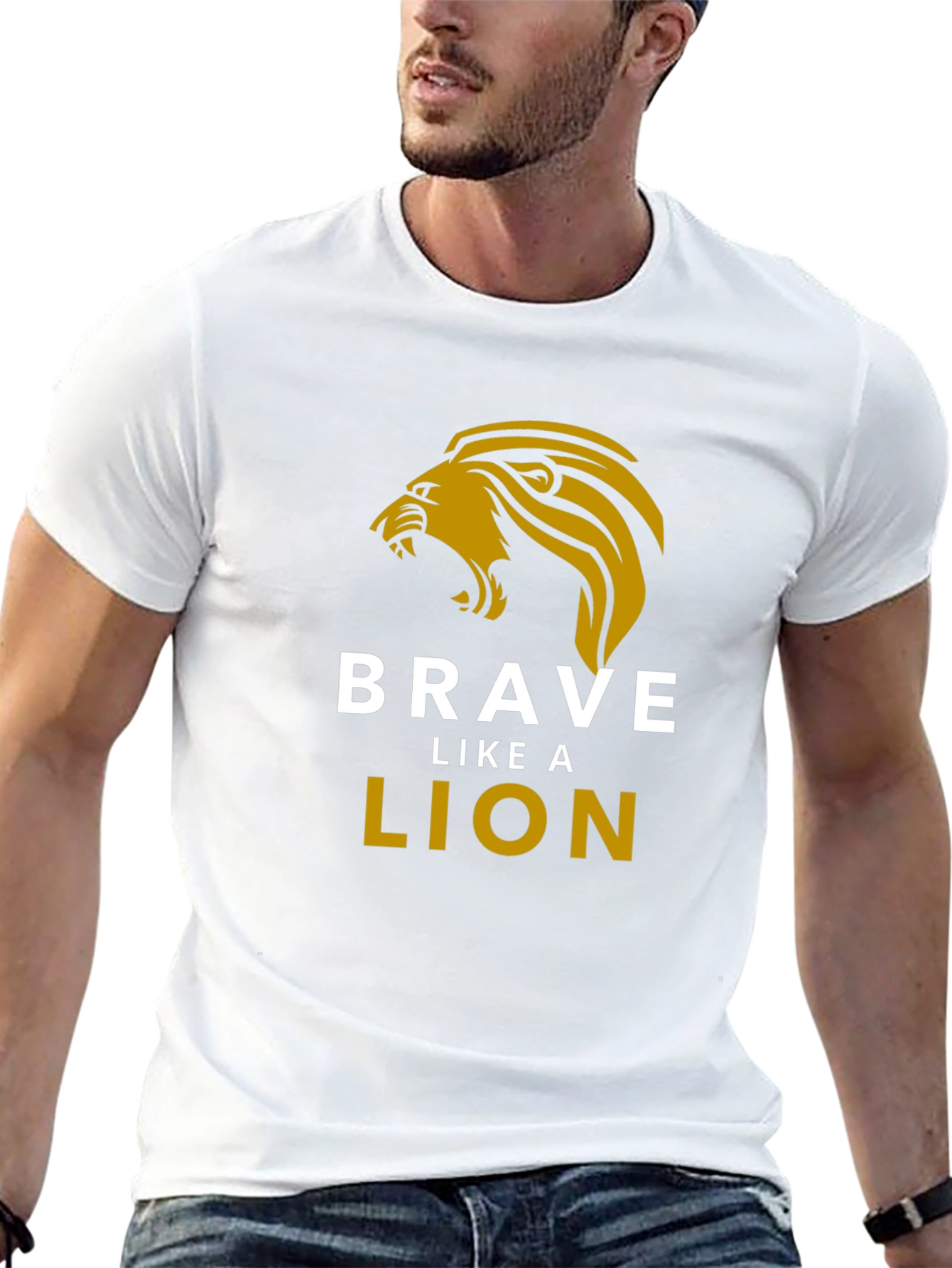 Brave Like a Lion Graphic Tee - Black