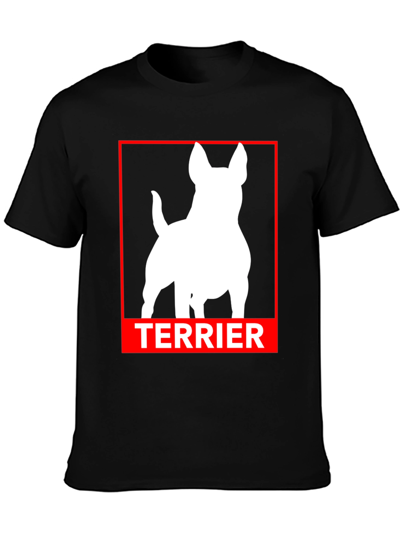 Terrier Dog Silhouette Graphic Tee