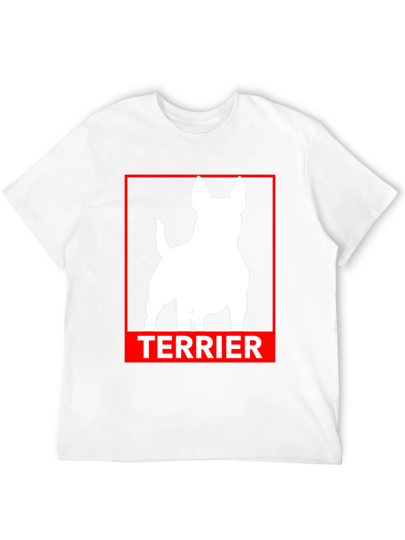 Terrier Dog Silhouette Graphic Tee