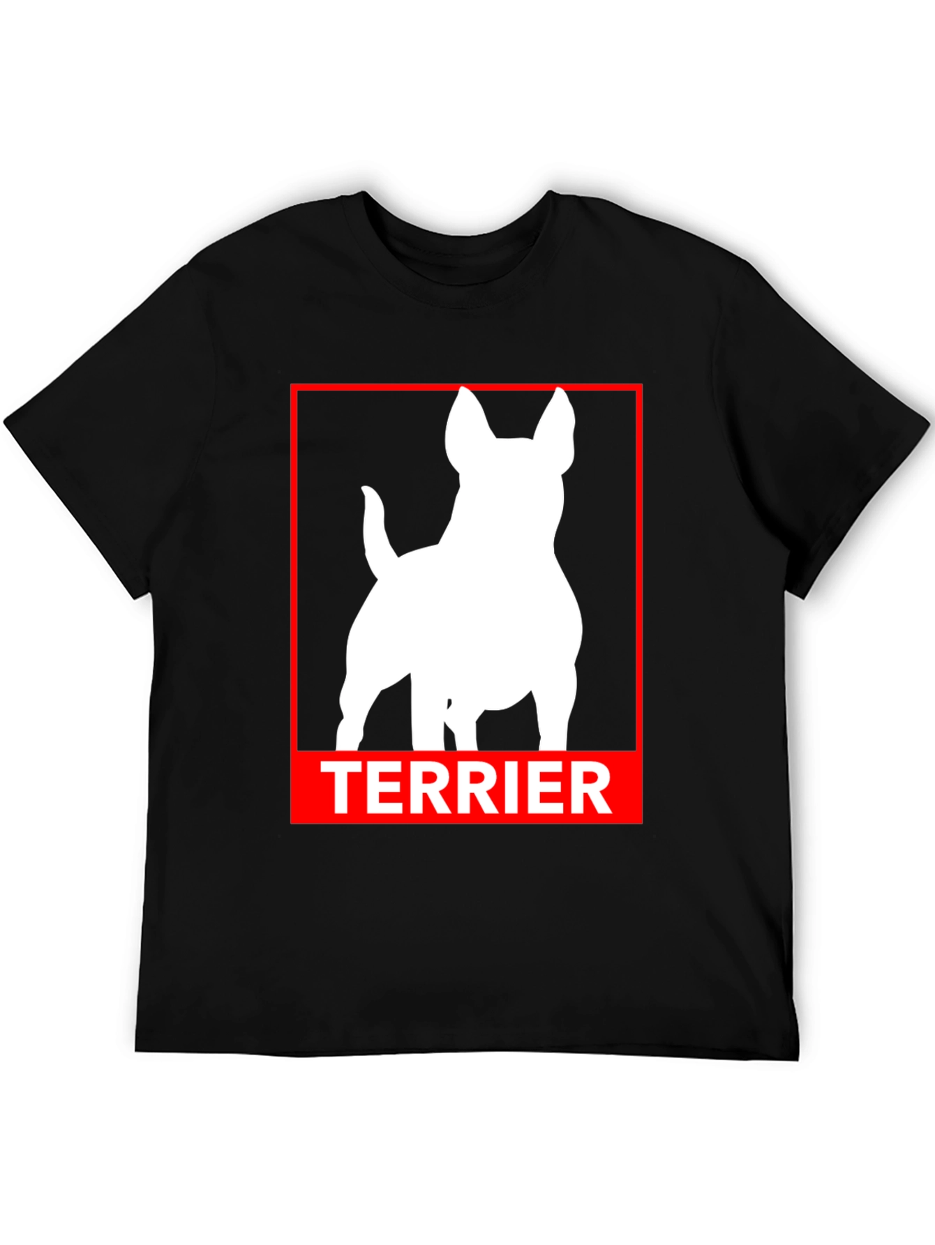 Terrier Dog Silhouette Graphic Tee