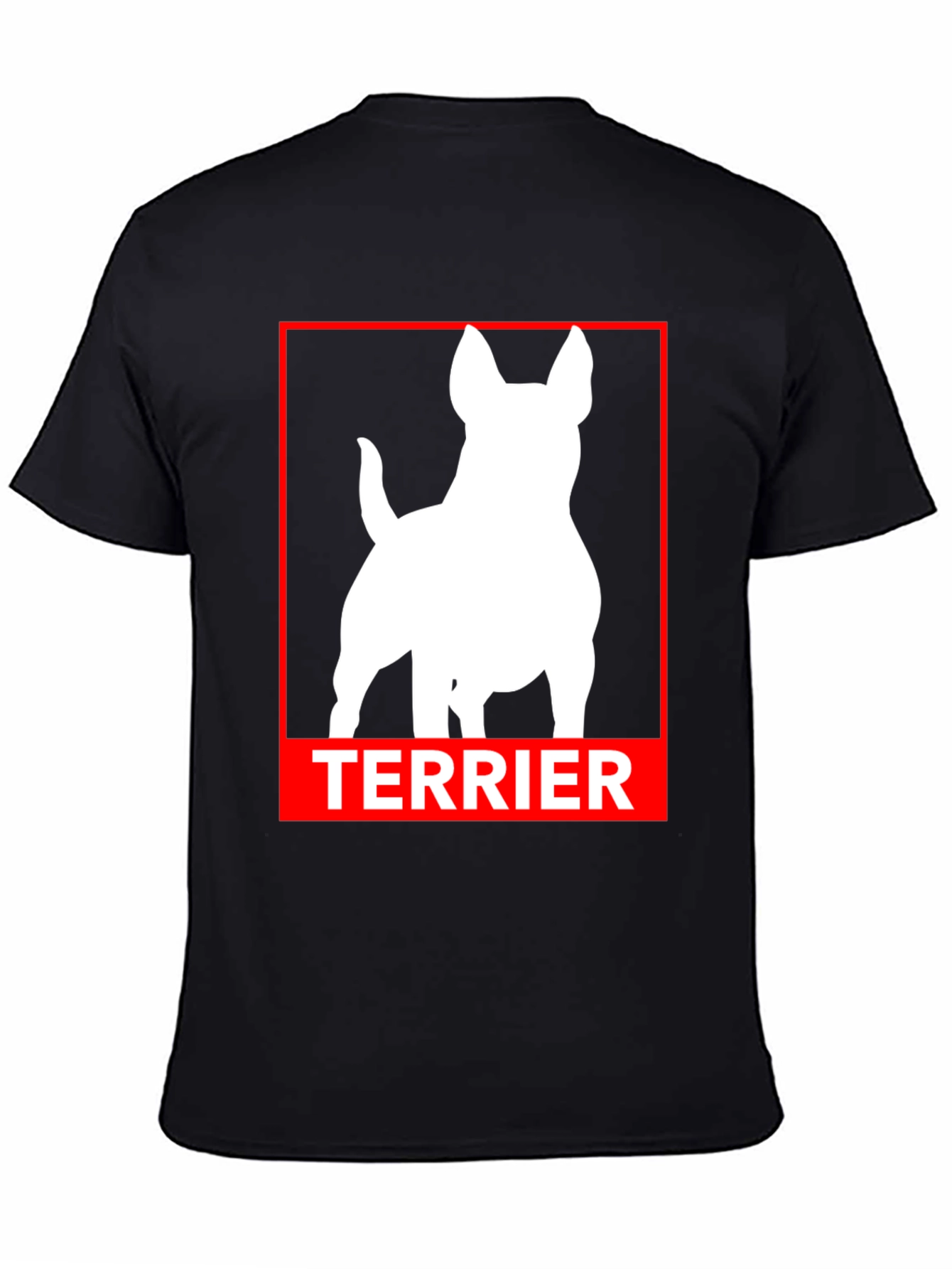 Terrier Dog Silhouette Graphic Tee