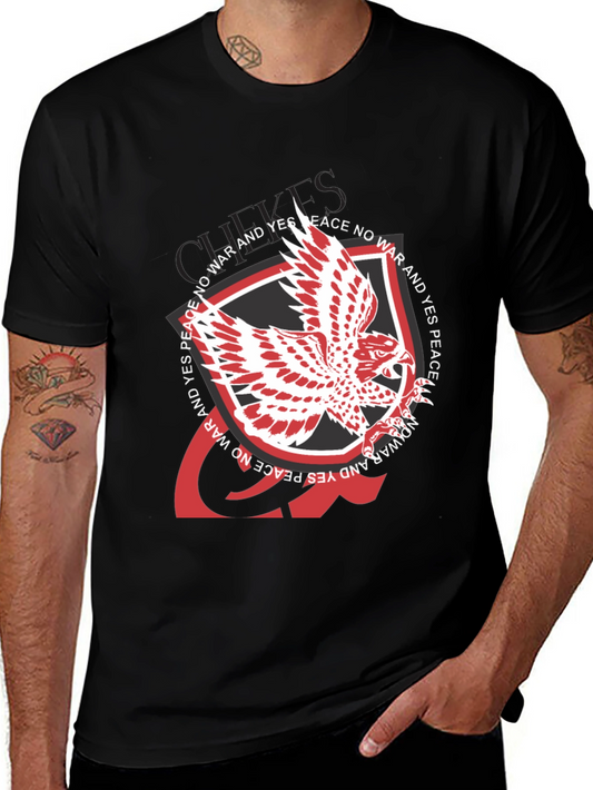 Peace Dove Graphic Black T-Shirt