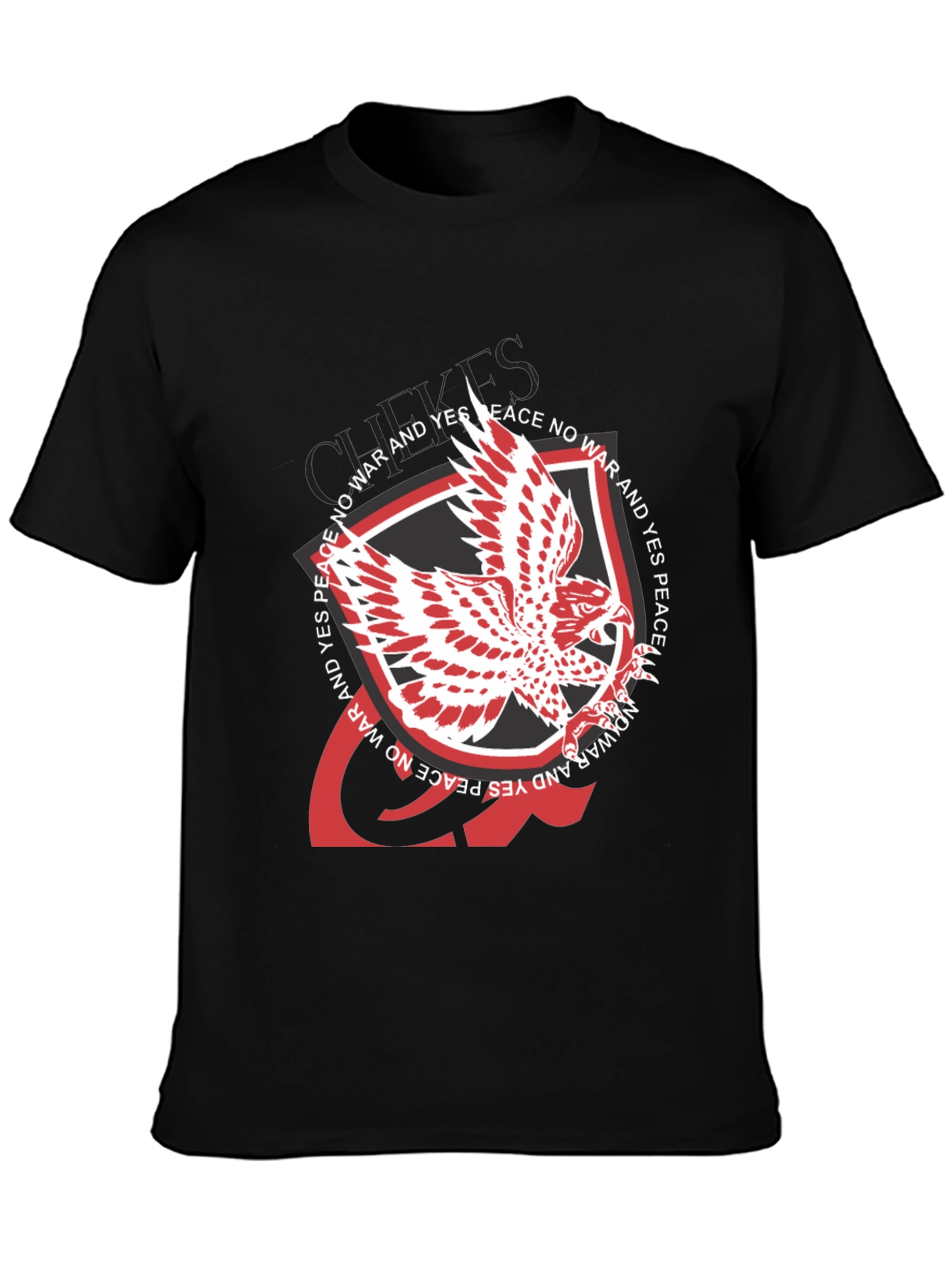 Peace Dove Graphic Black T-Shirt