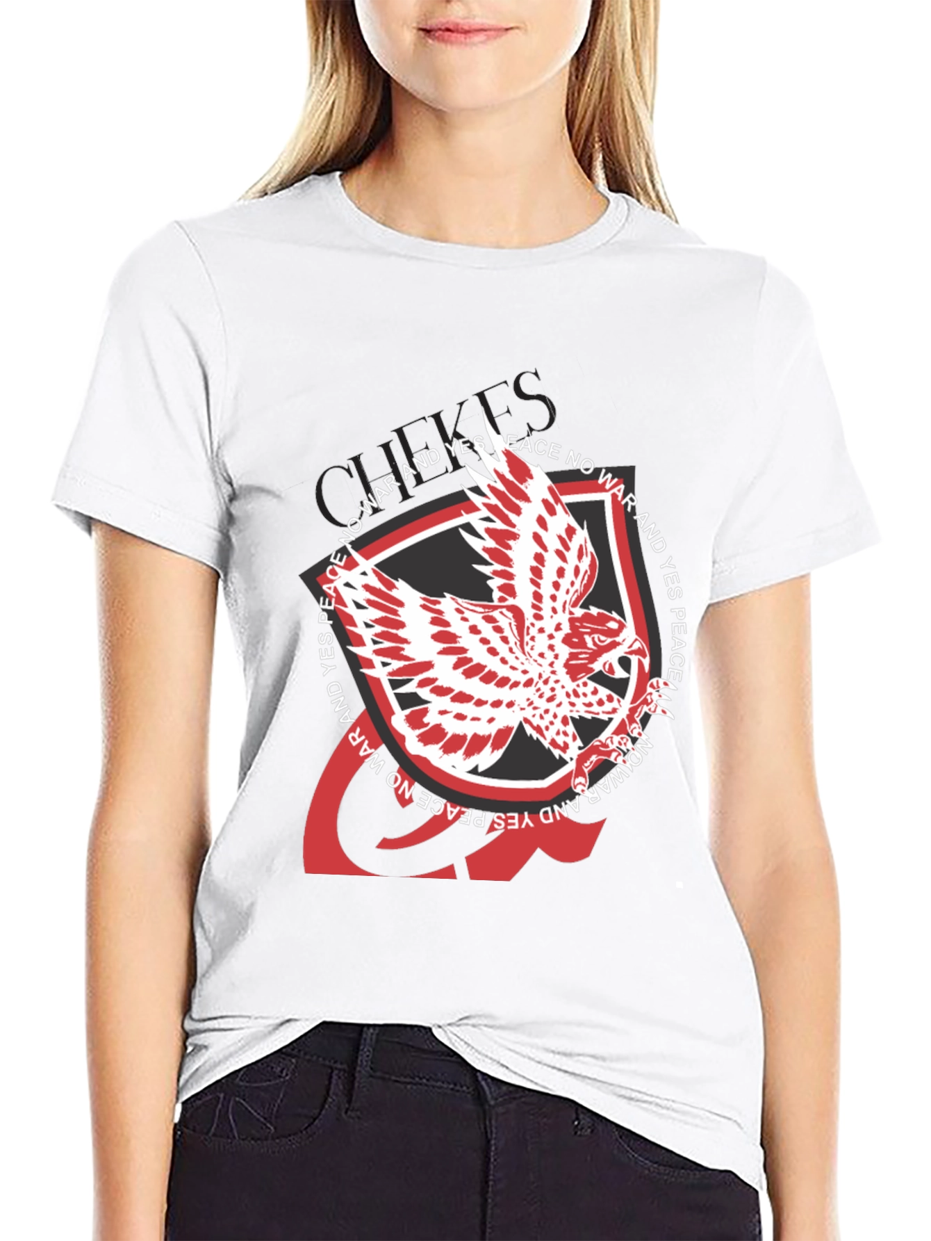 Peace Dove Graphic Black T-Shirt