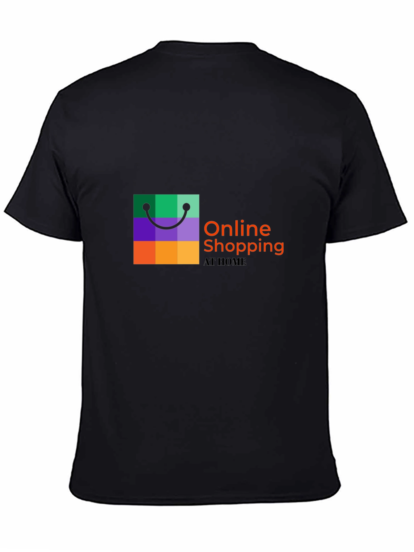 Online Shopping Black T-Shirt
