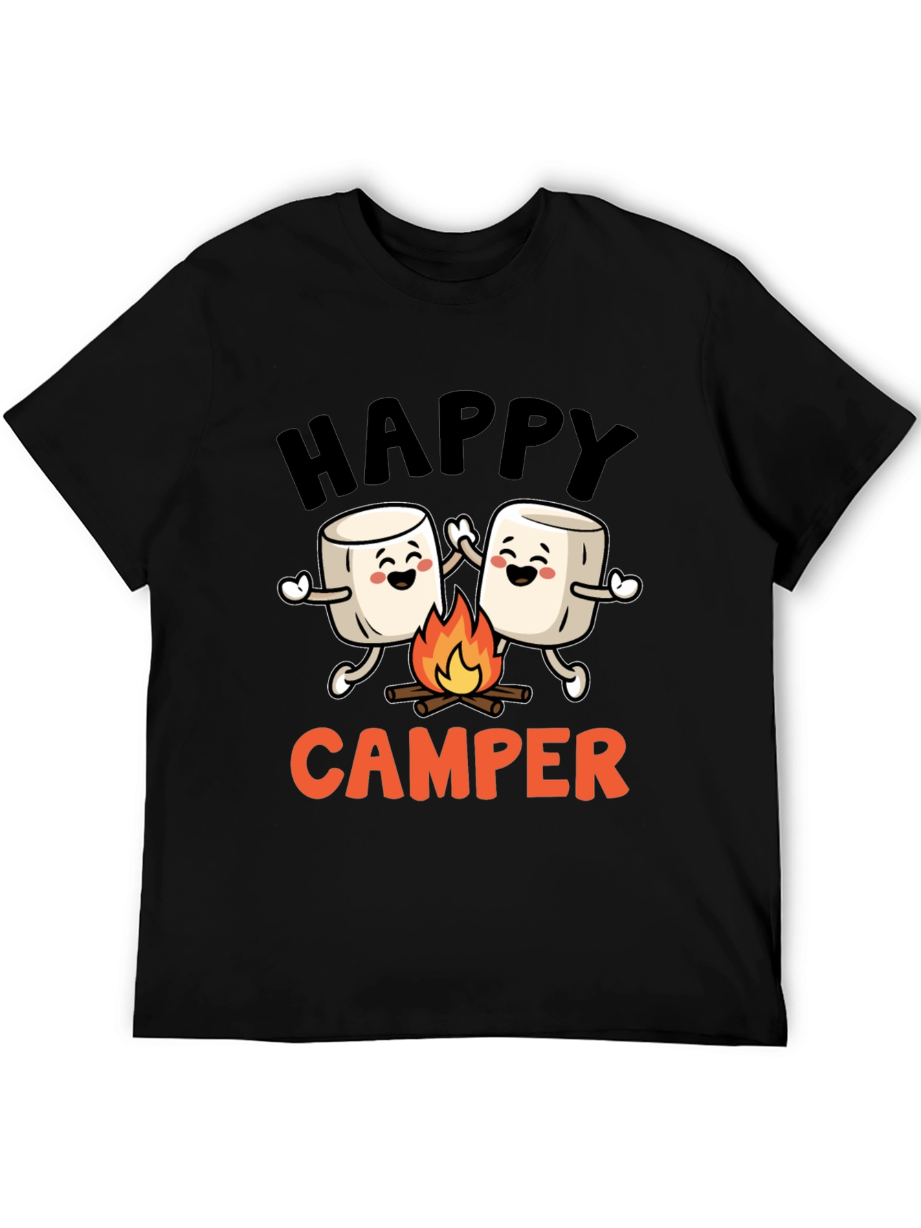 Happy Camper Marshmallow Graphic Tee