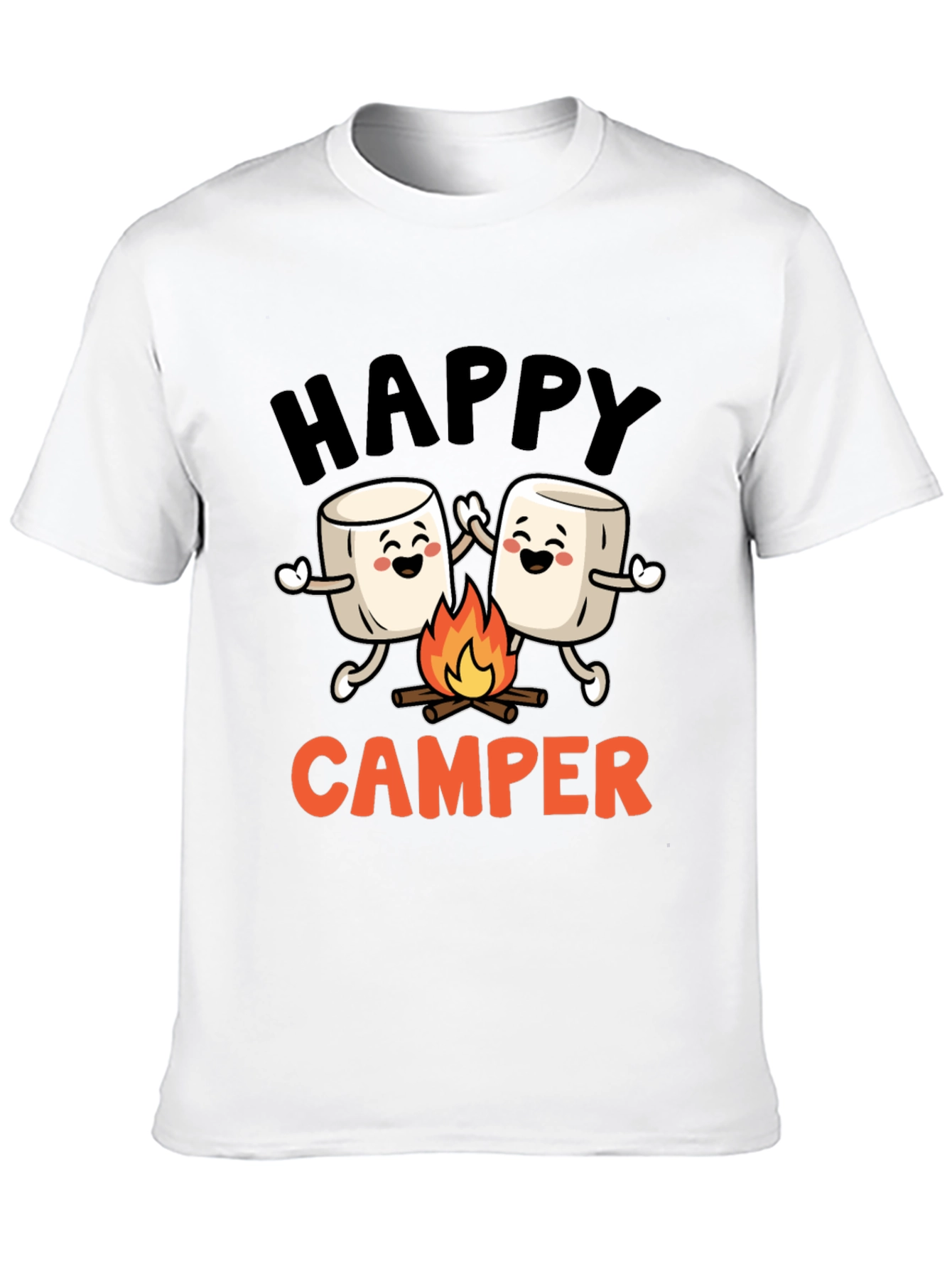 Happy Camper Marshmallow Graphic Tee