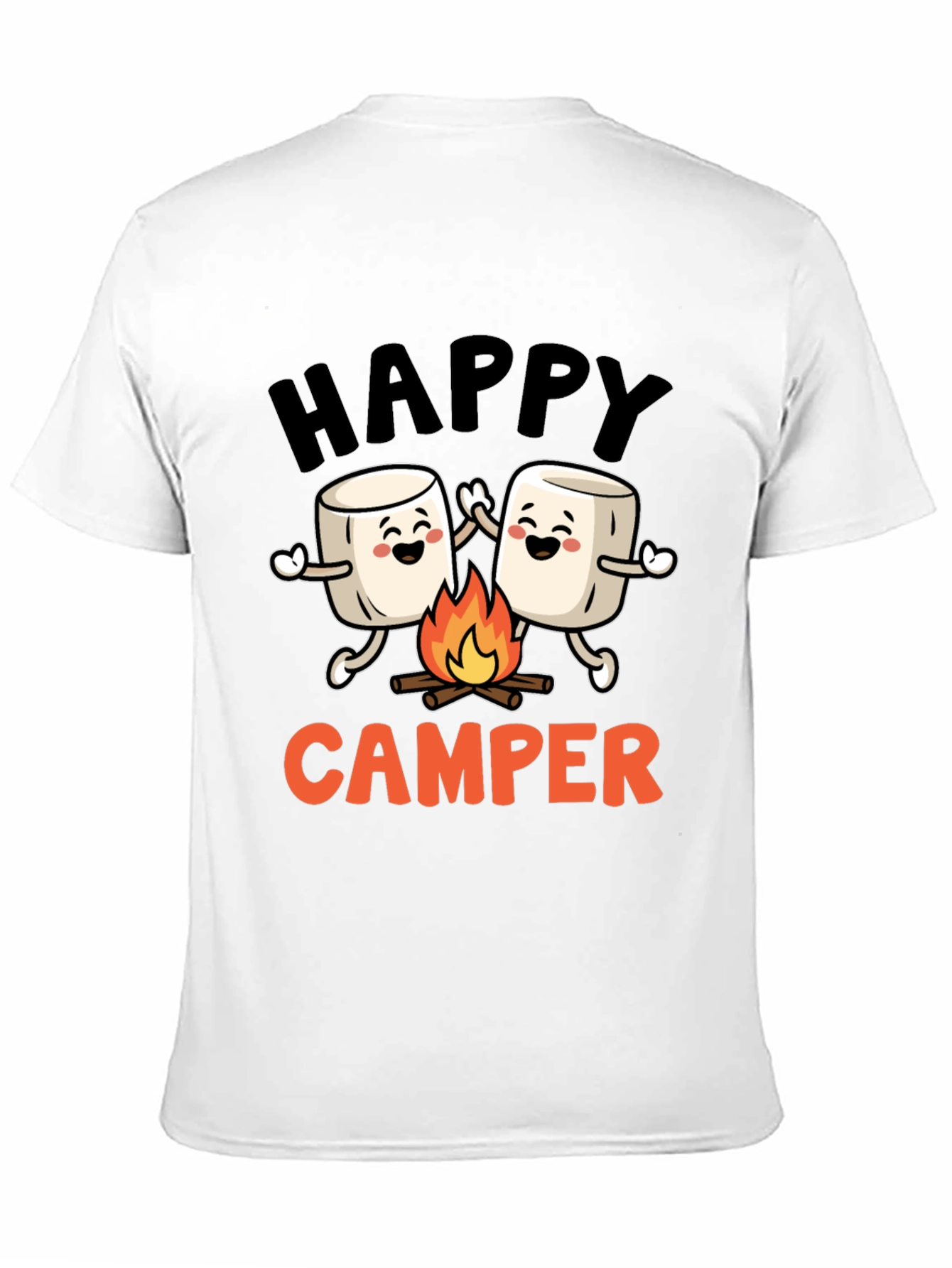 Happy Camper Marshmallow Graphic Tee