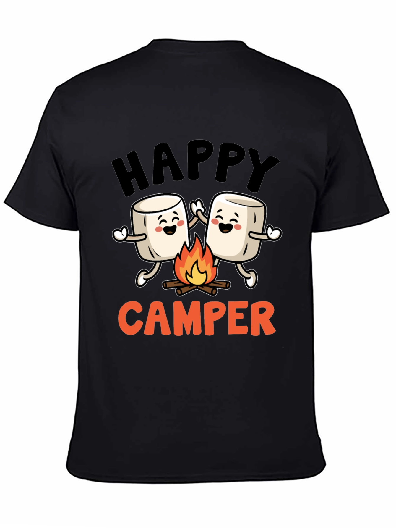 Happy Camper Marshmallow Graphic Tee