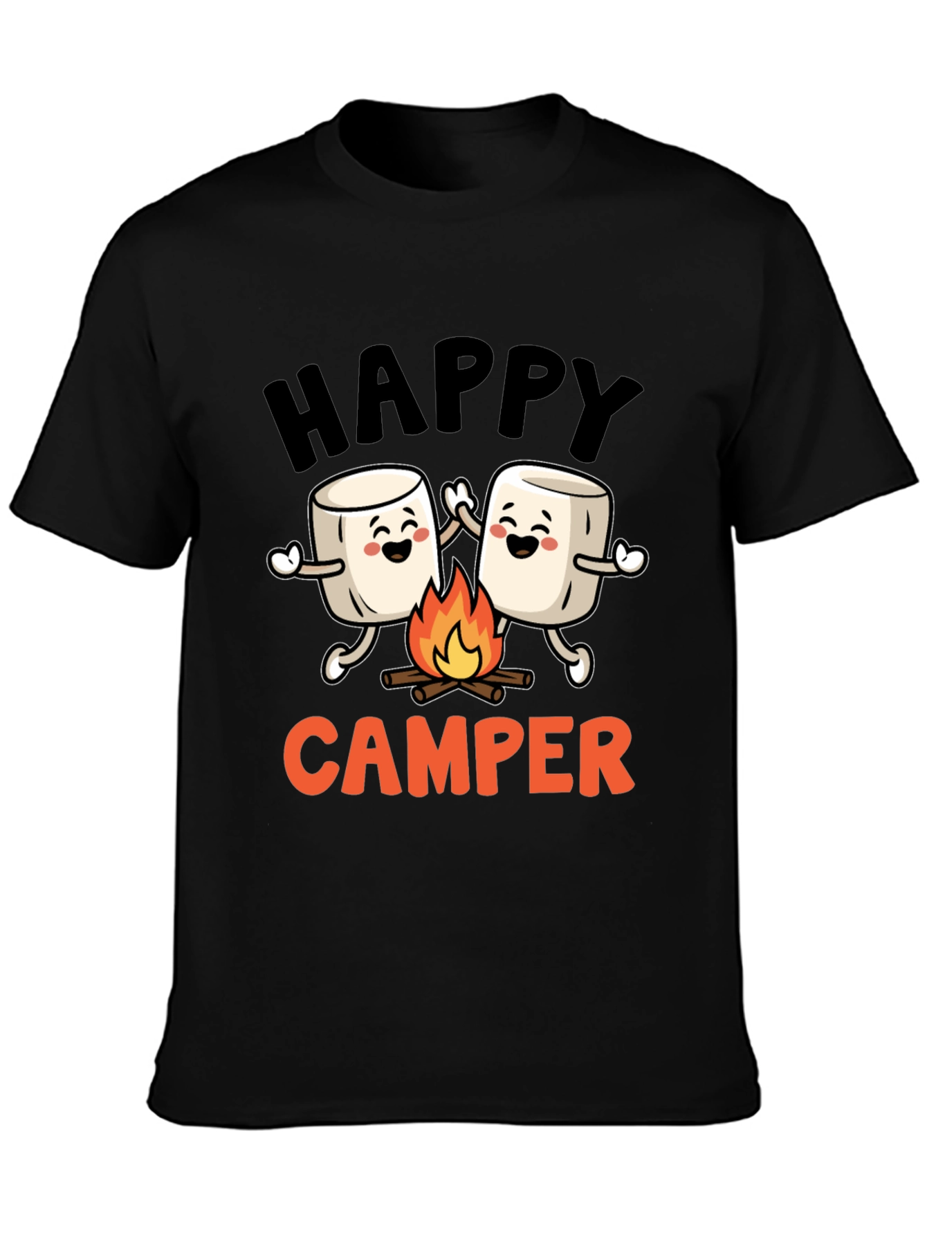 Happy Camper Marshmallow Graphic Tee