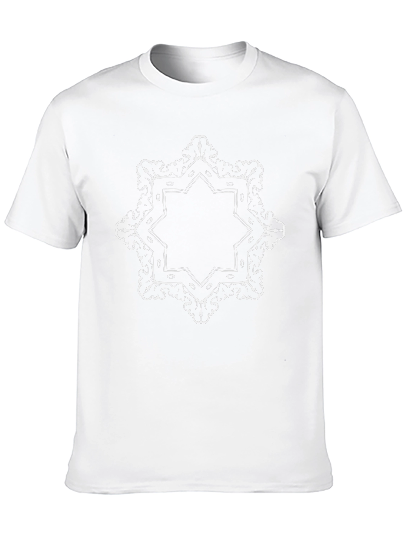 Elegant Mandala Graphic Black T-Shirt