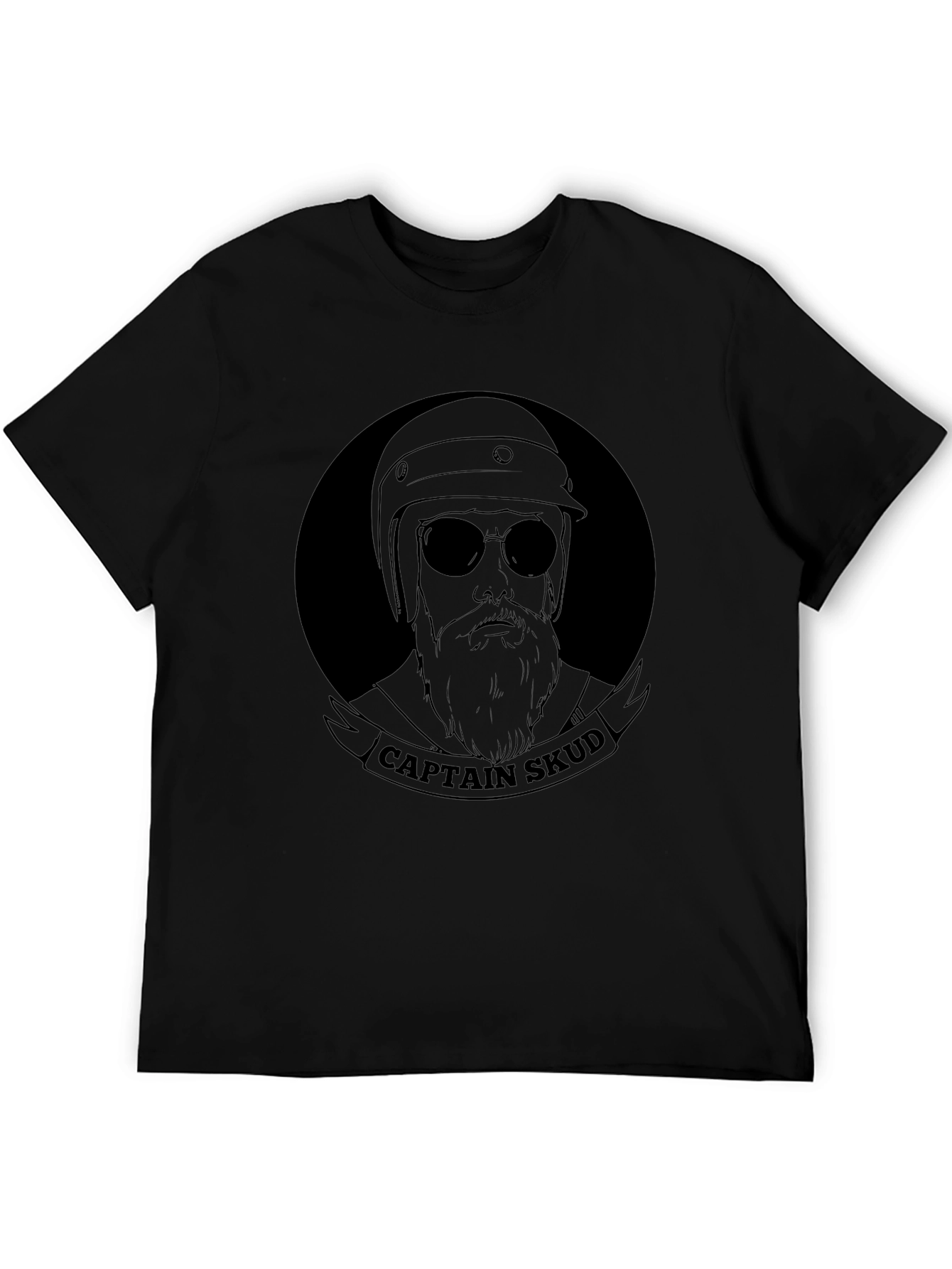Captain Skud Biker Graphic T-Shirt