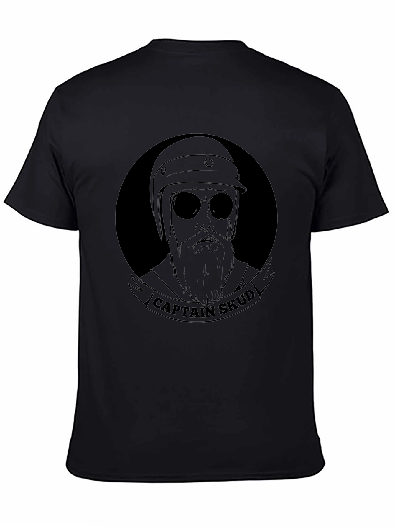 Captain Skud Biker Graphic T-Shirt
