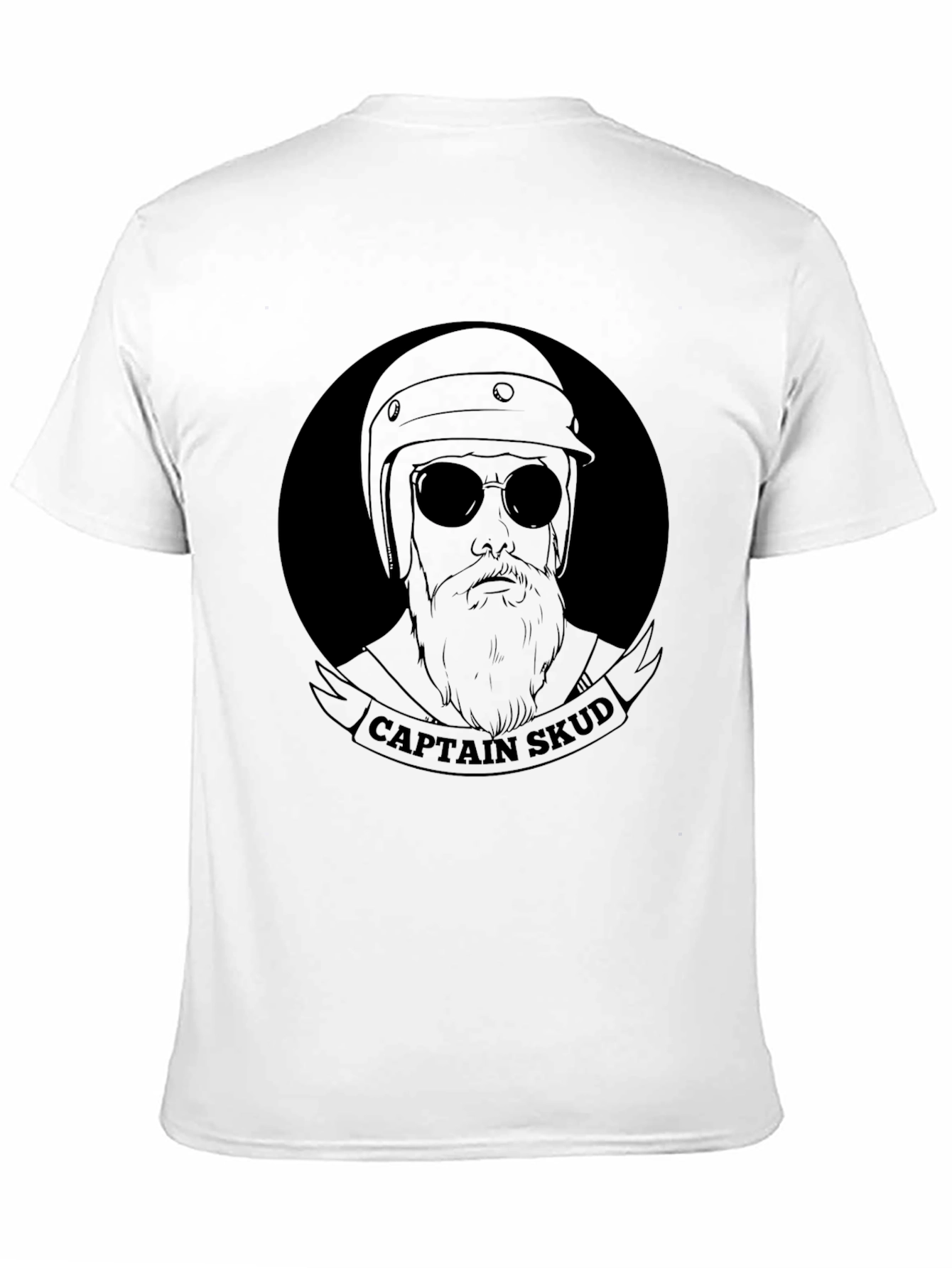 Captain Skud Biker Graphic T-Shirt