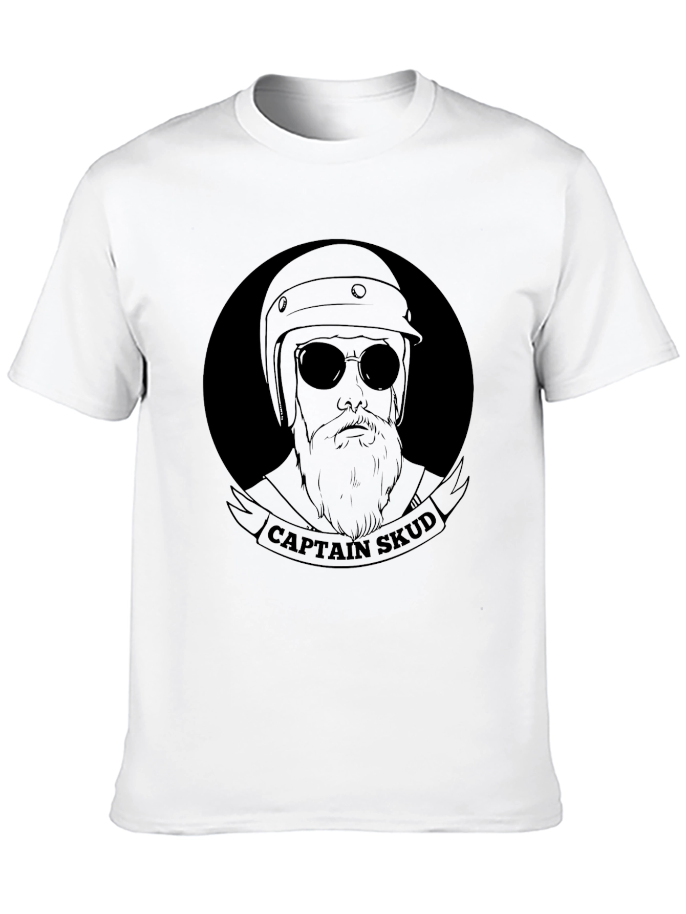 Captain Skud Biker Graphic T-Shirt