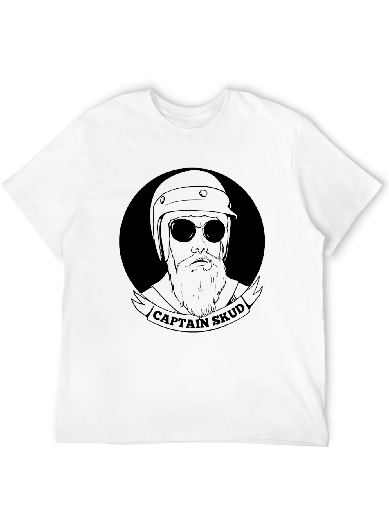 Captain Skud Biker Graphic T-Shirt