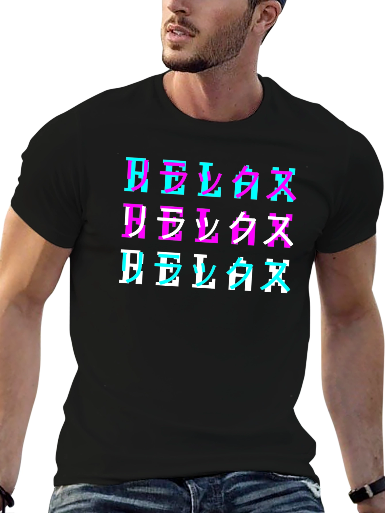 Relax Pixel Art T-Shirt - Retro Style