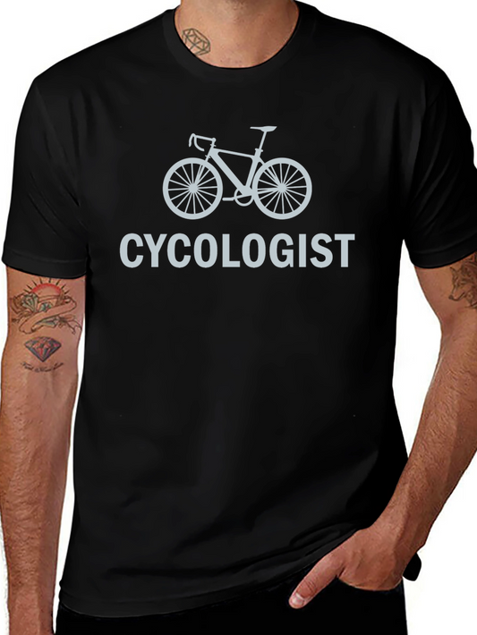 Cycologist Funny Bike T-Shirt - Black