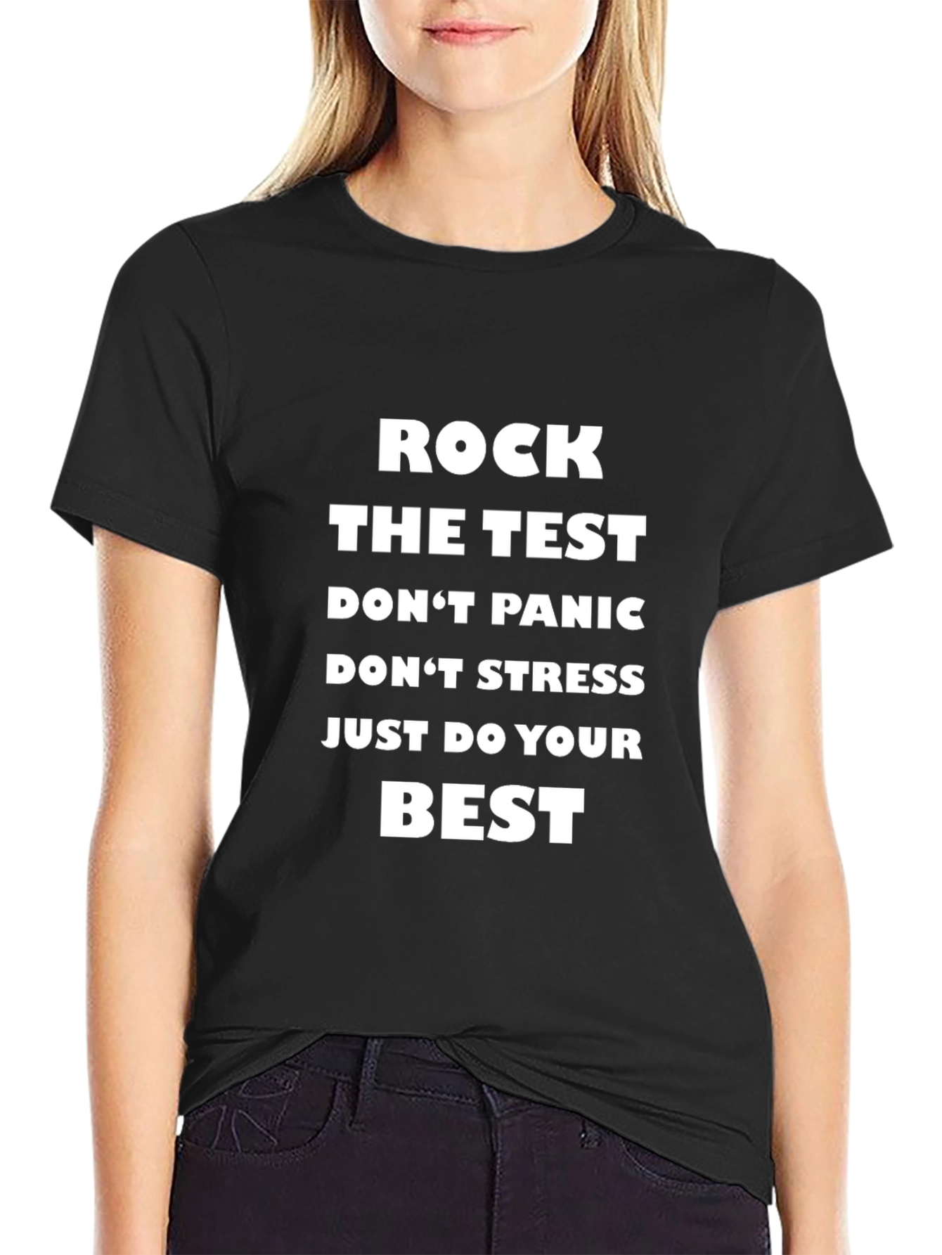 Rock the Test T-Shirt - Motivational Exam Tee