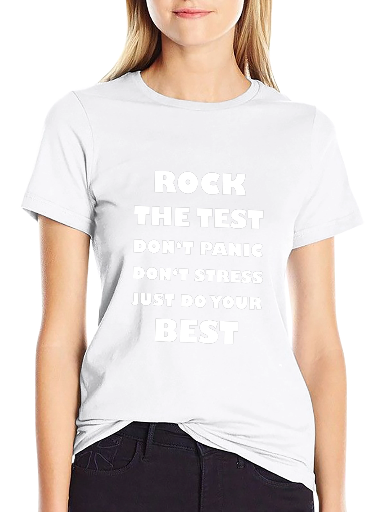 Rock the Test T-Shirt - Motivational Exam Tee