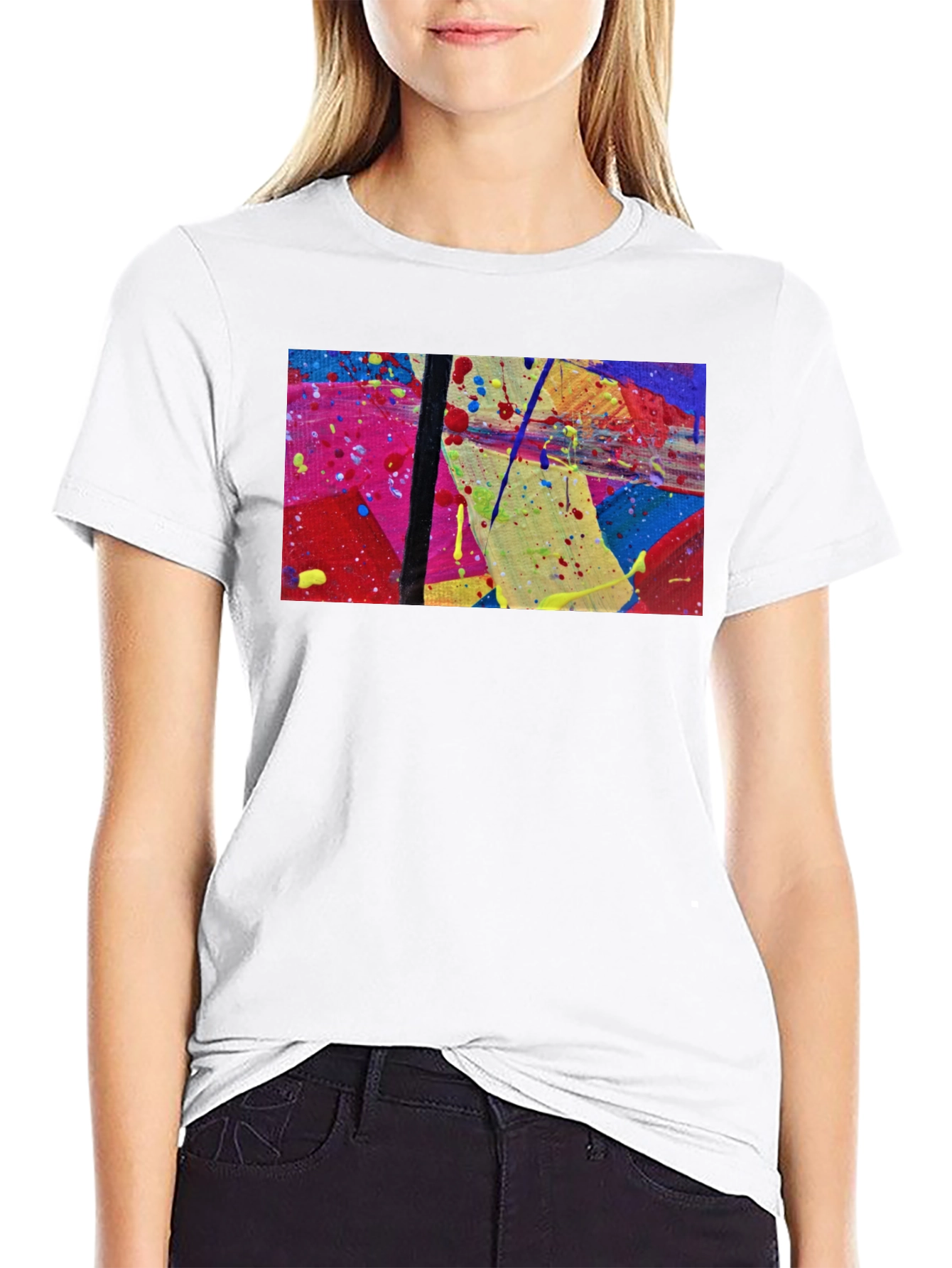 Abstract Art Black Tee