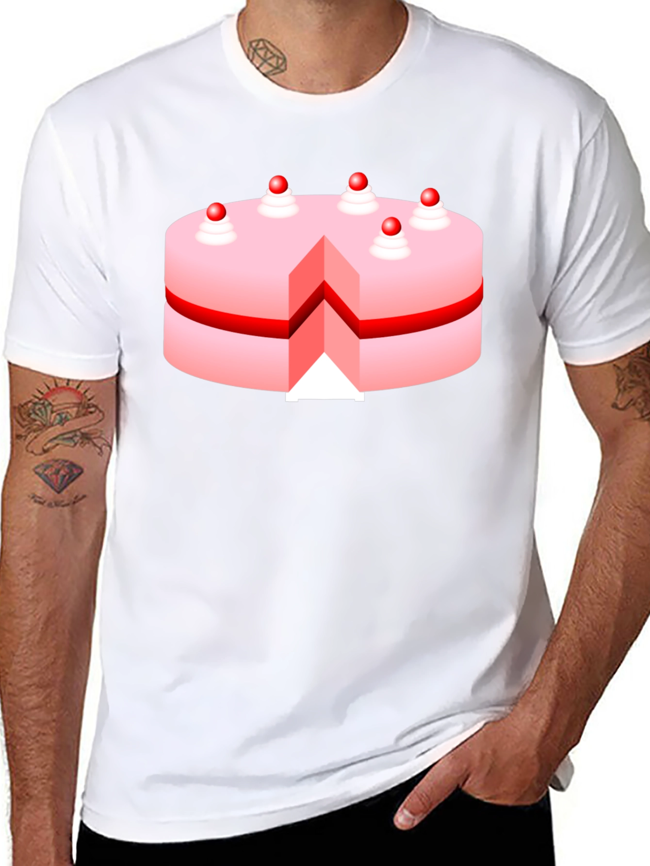 Cake Graphic T-Shirt - Sweet Tooth Fashion