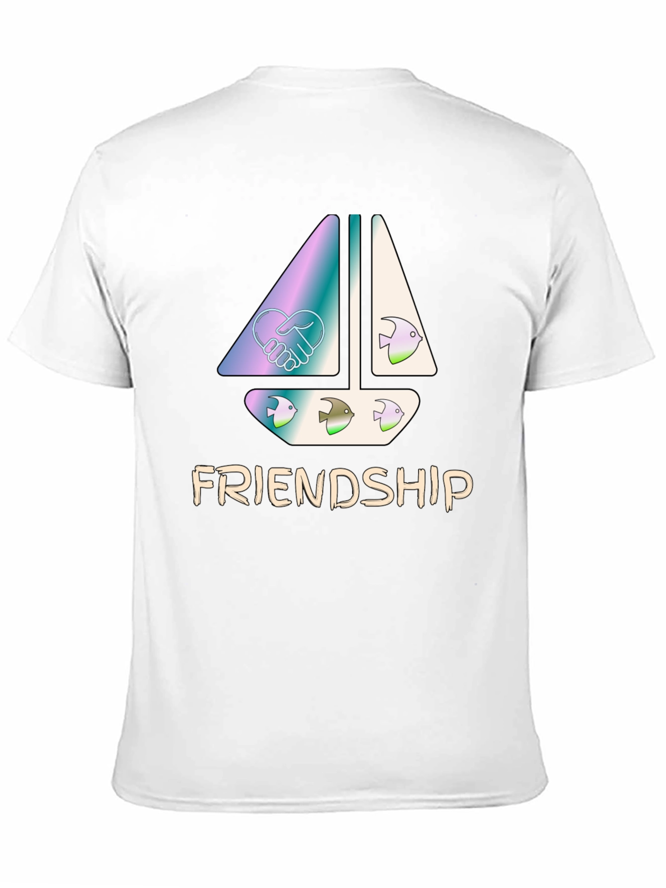 Friendship Sailboat Graphic T-Shirt