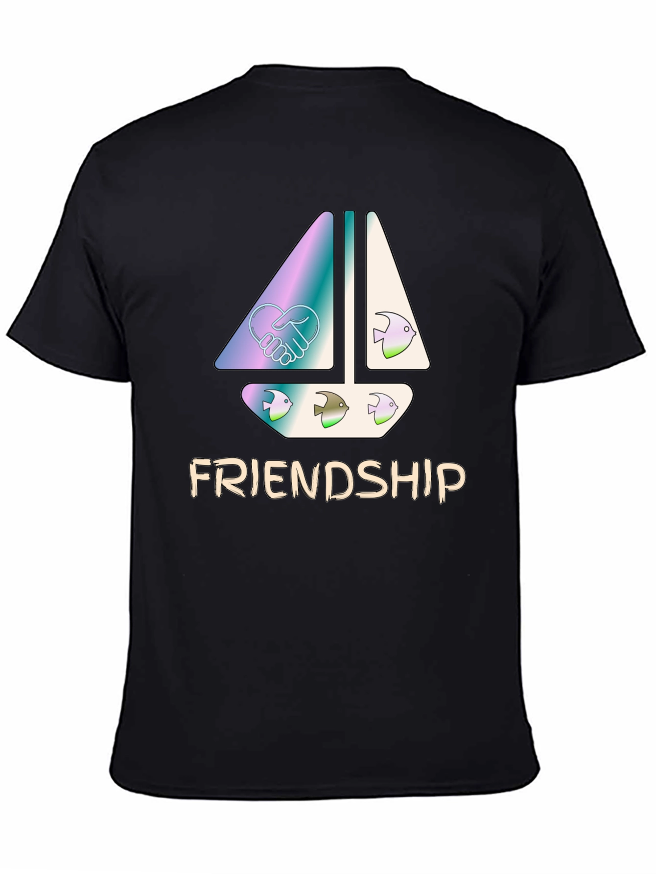 Friendship Sailboat Graphic T-Shirt