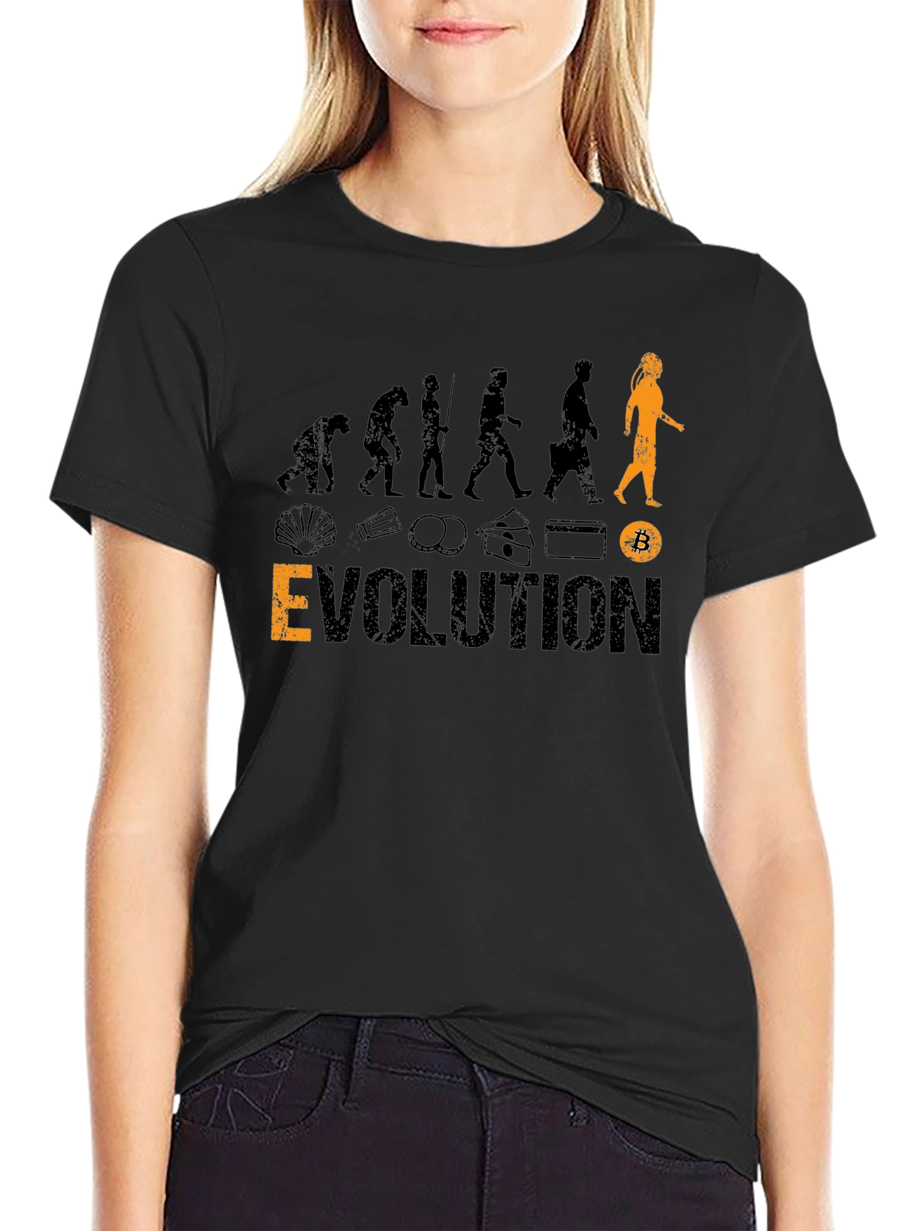 Bitcoin Evolution Black T-Shirt